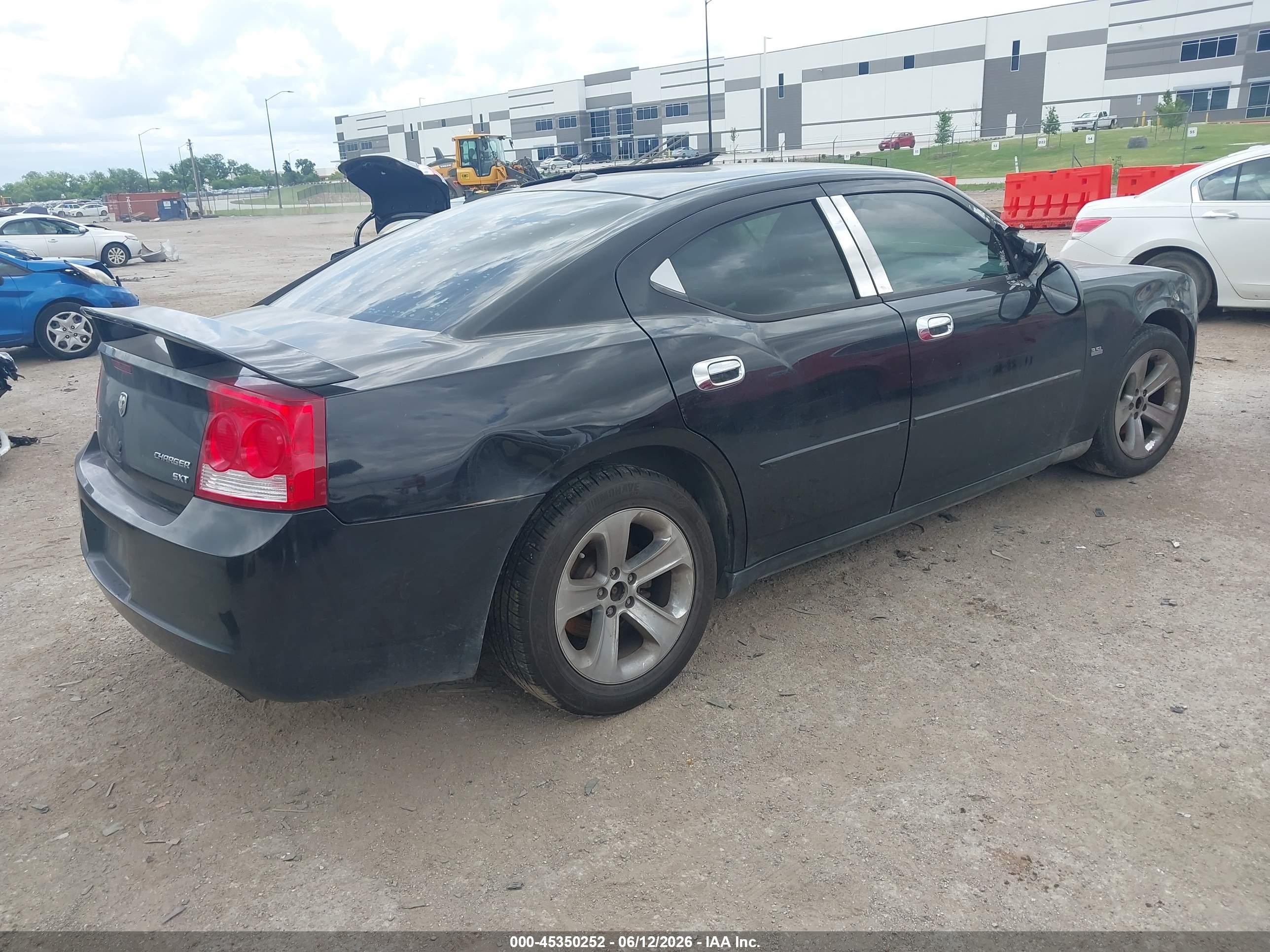2009 Dodge Charger Sxt Черный vin: 2B3LA33V29H503915