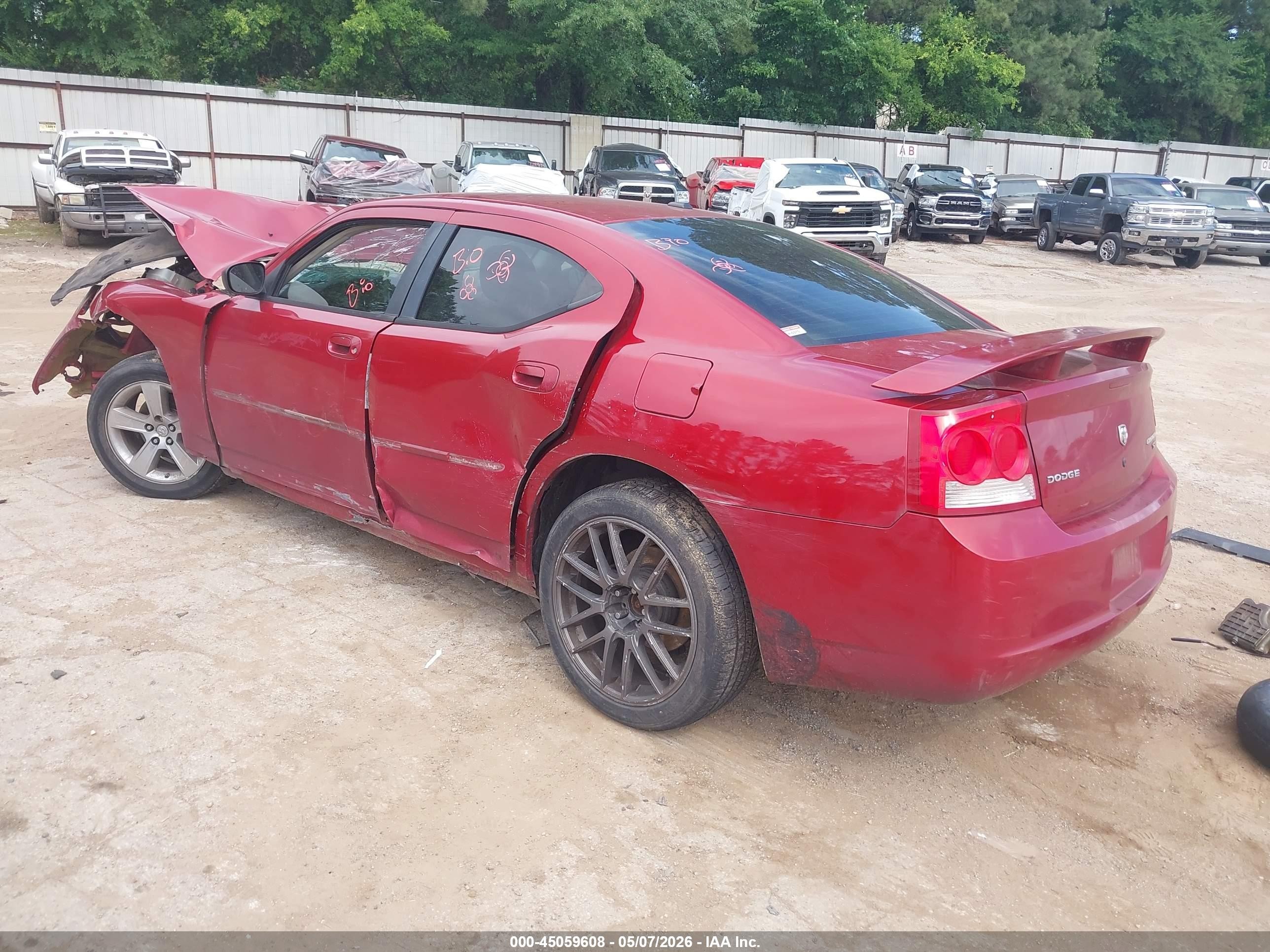 2009 Dodge Charger Sxt Red vin: 2B3LA33V49H572671