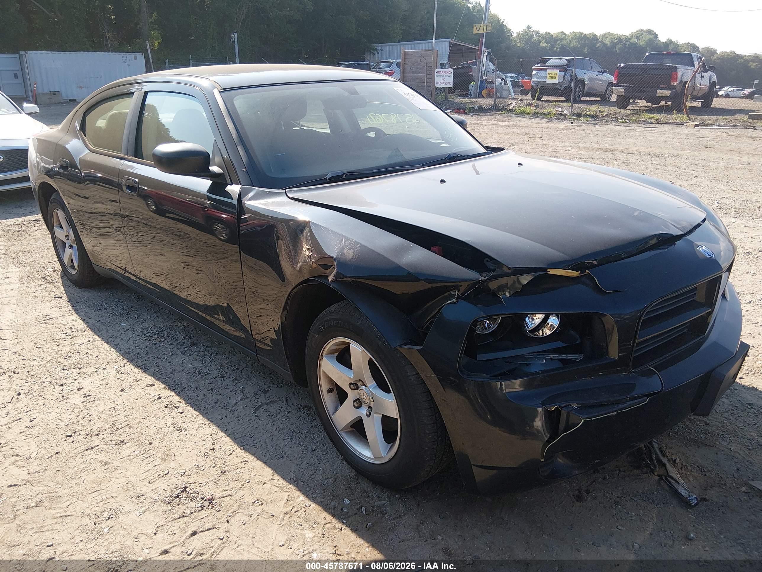 2009 Dodge Charger Se Black vin: 2B3LA43D89H602591