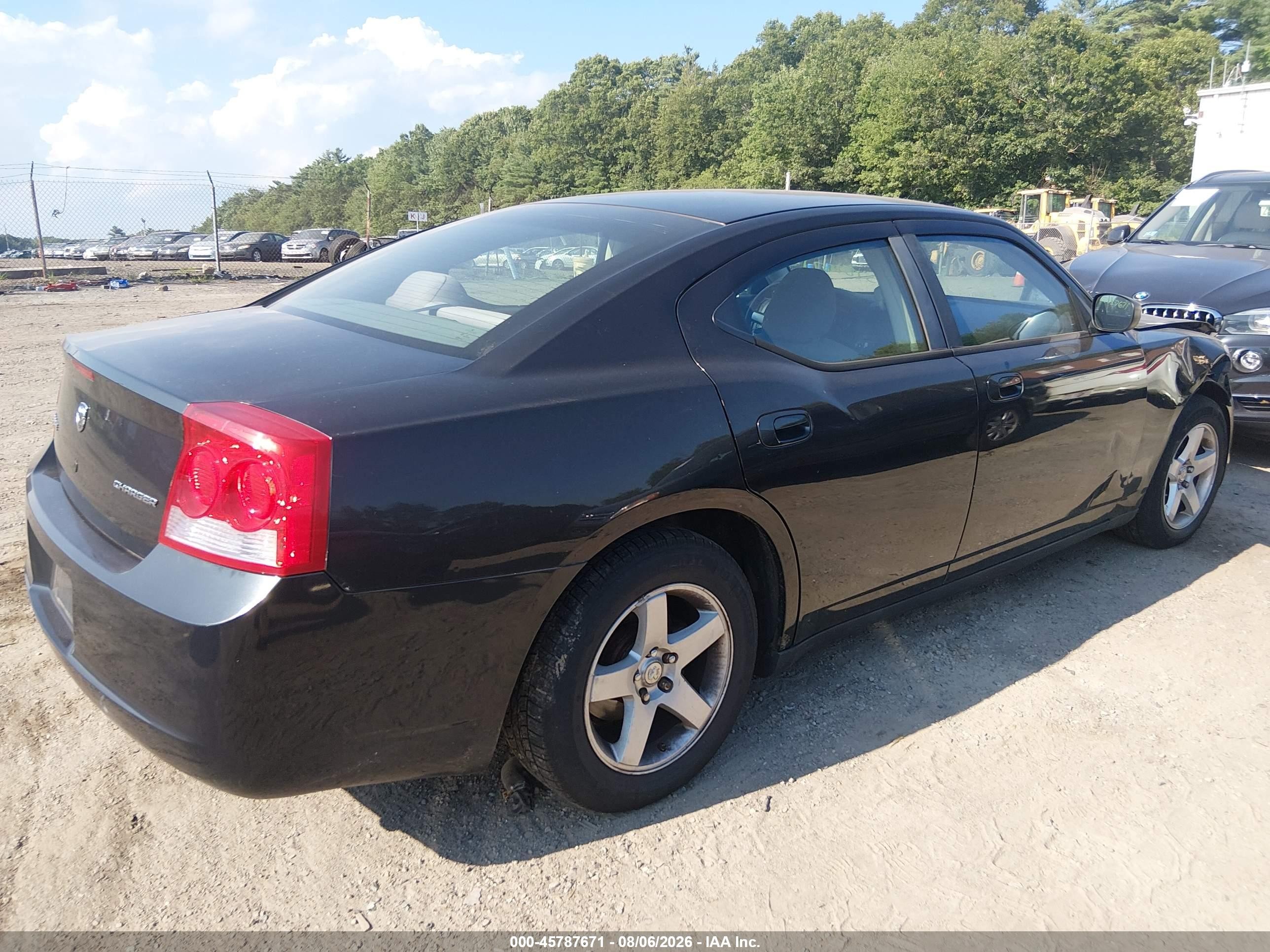 2009 Dodge Charger Se Black vin: 2B3LA43D89H602591