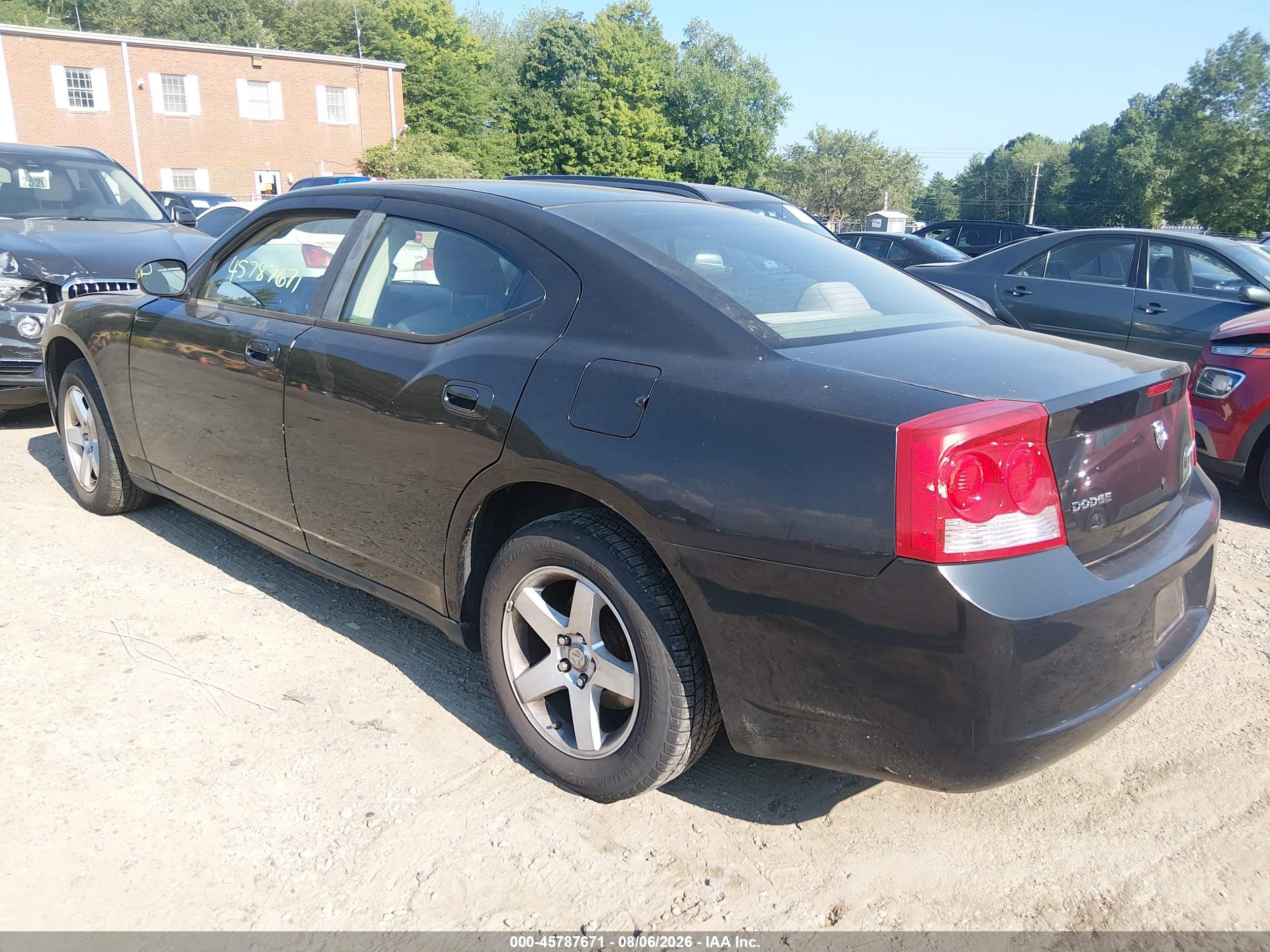 2009 Dodge Charger Se Black vin: 2B3LA43D89H602591