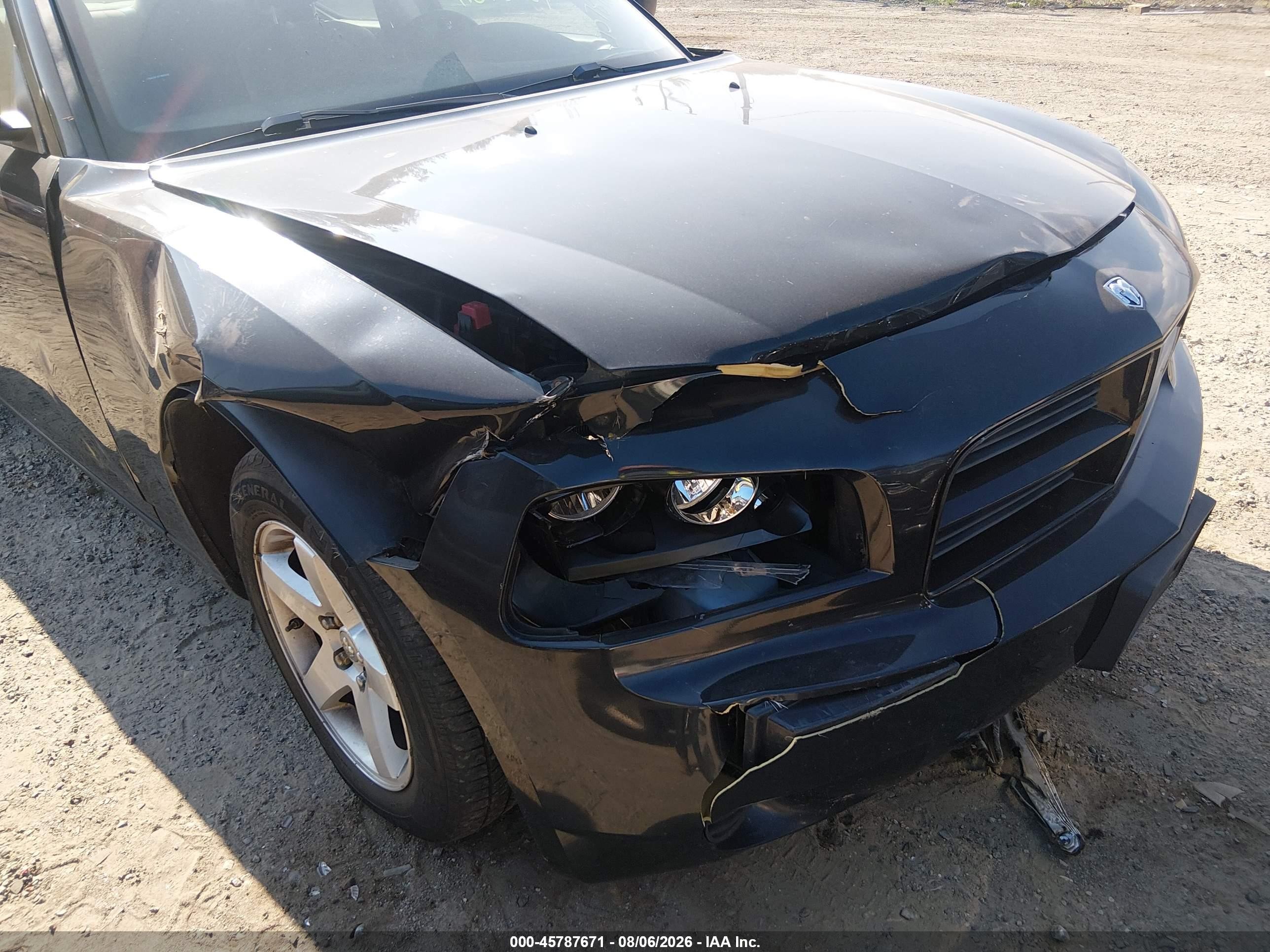 2009 Dodge Charger Se Black vin: 2B3LA43D89H602591