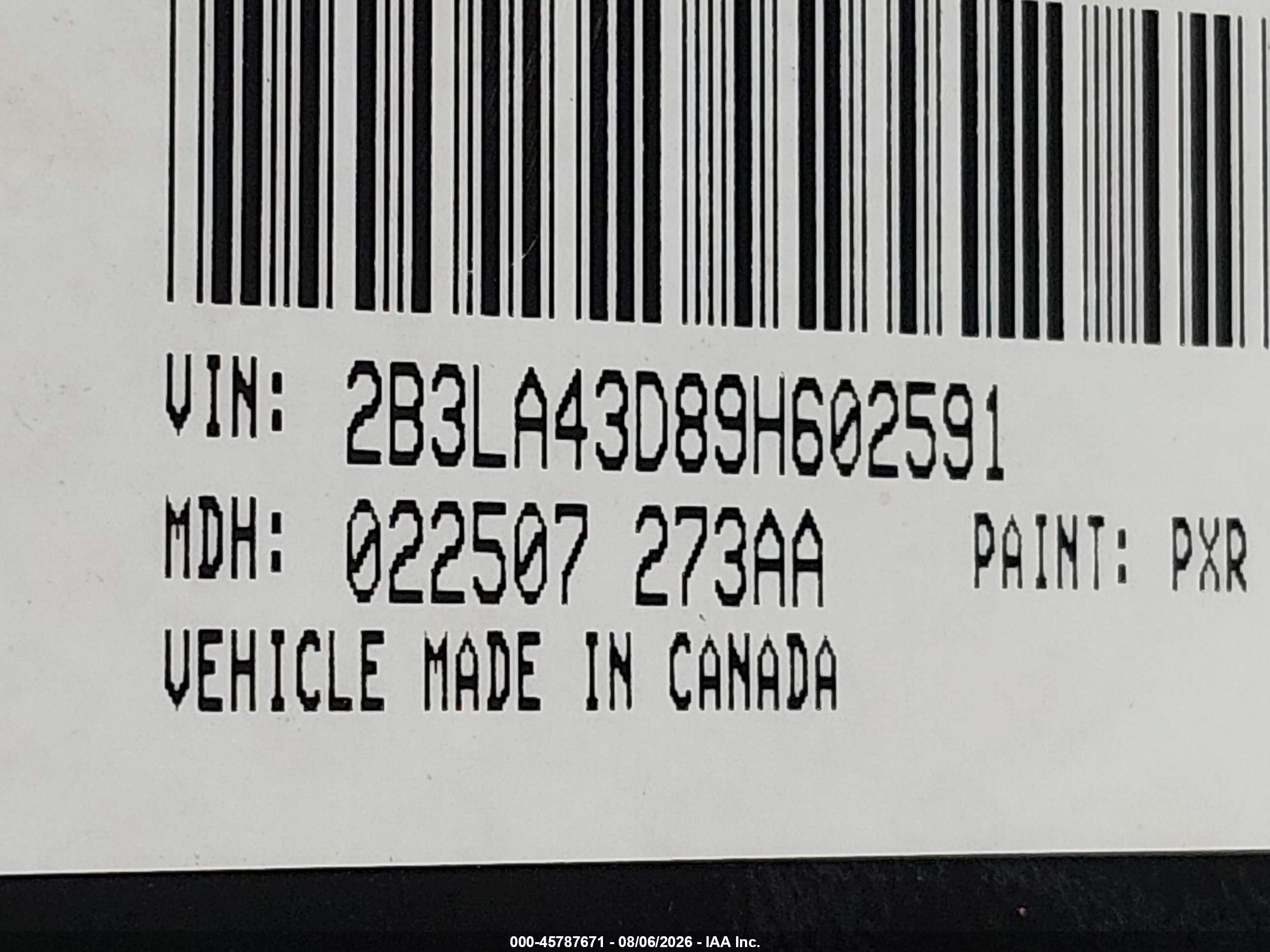 2009 Dodge Charger Se Black vin: 2B3LA43D89H602591