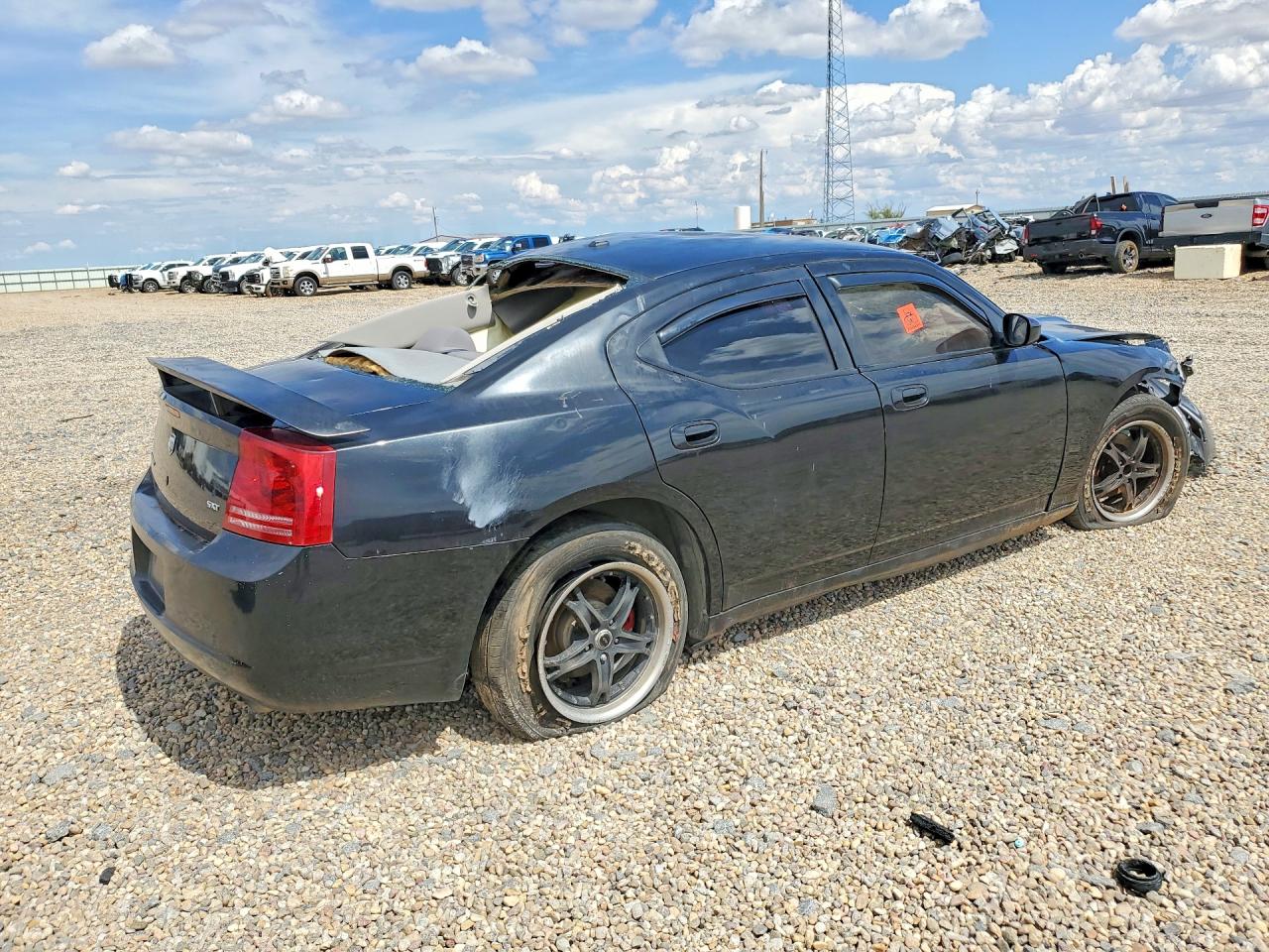 2007 Dodge Charger Se Black vin: 2B3LA43G47H758358