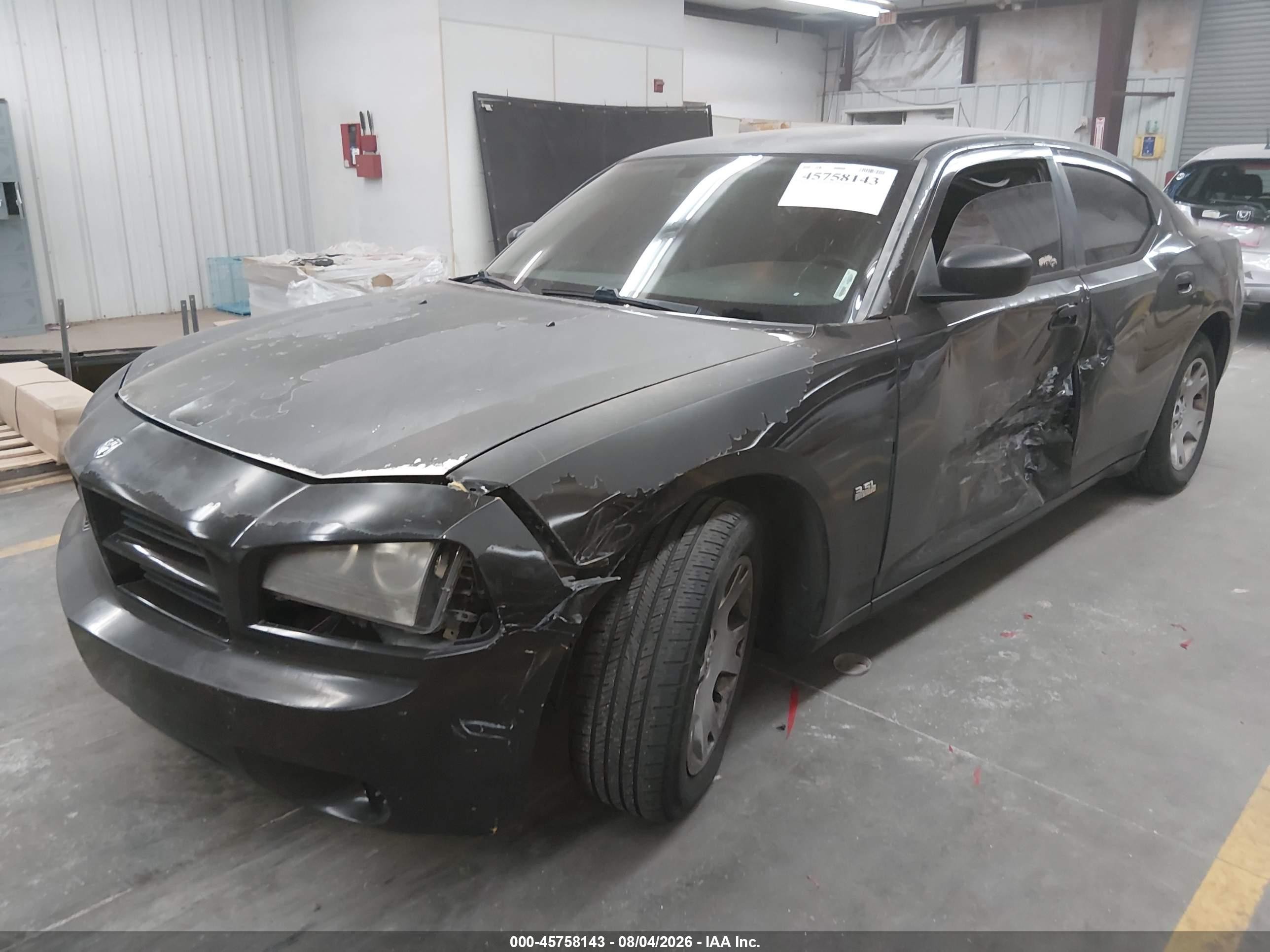2007 Dodge Charger Черный vin: 2B3LA43G67H650484