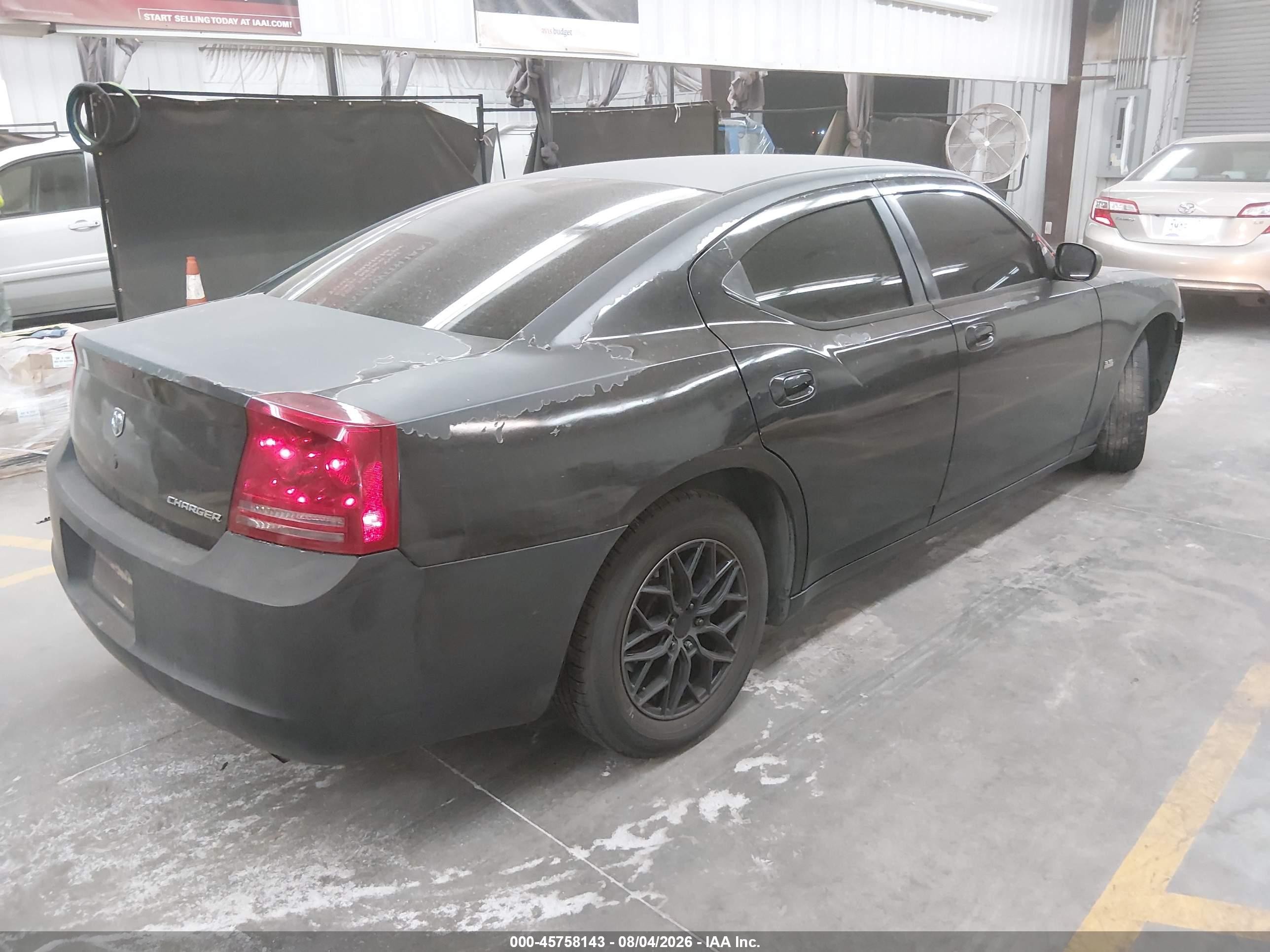 2007 Dodge Charger Черный vin: 2B3LA43G67H650484