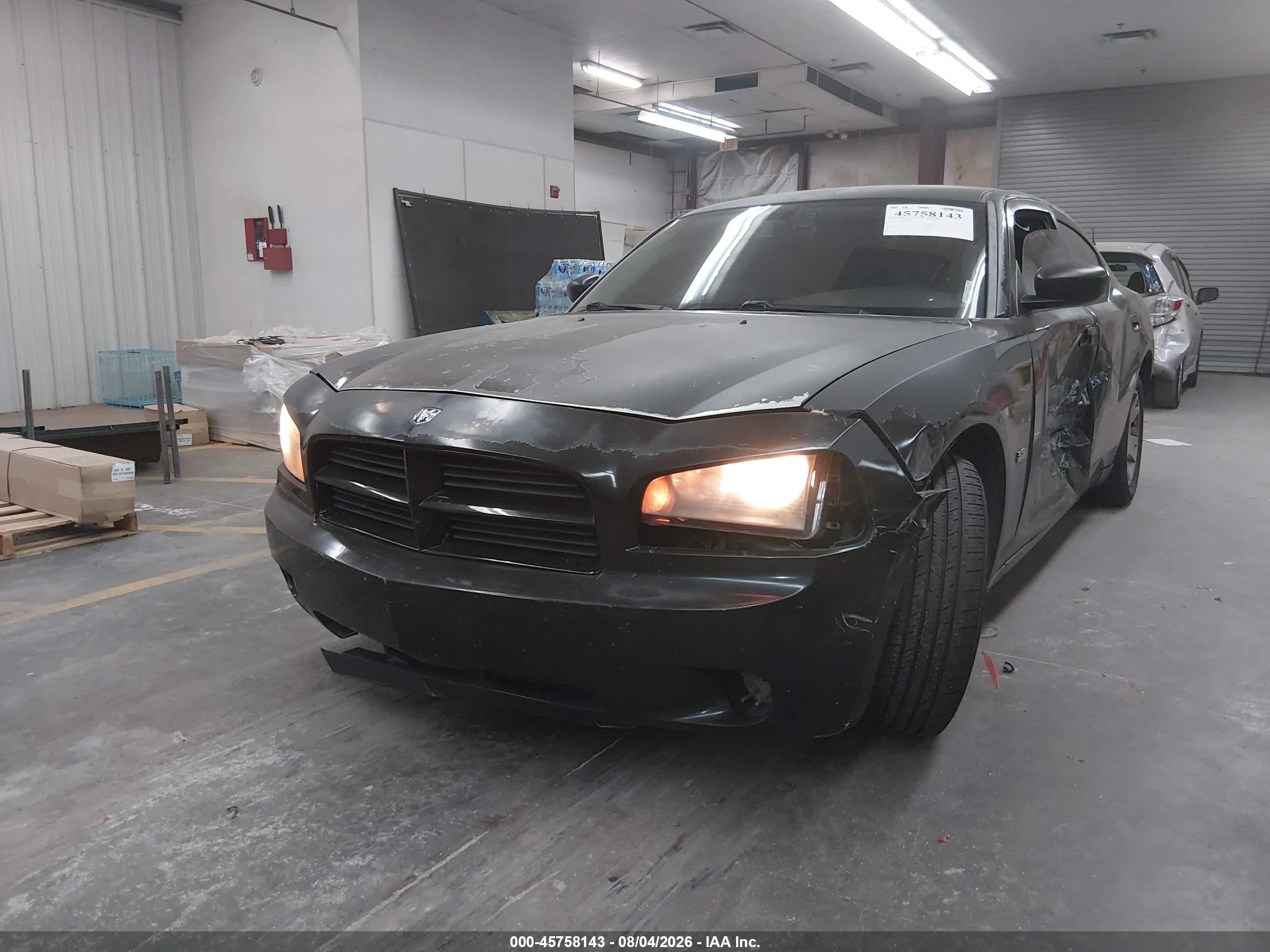 2007 Dodge Charger Черный vin: 2B3LA43G67H650484