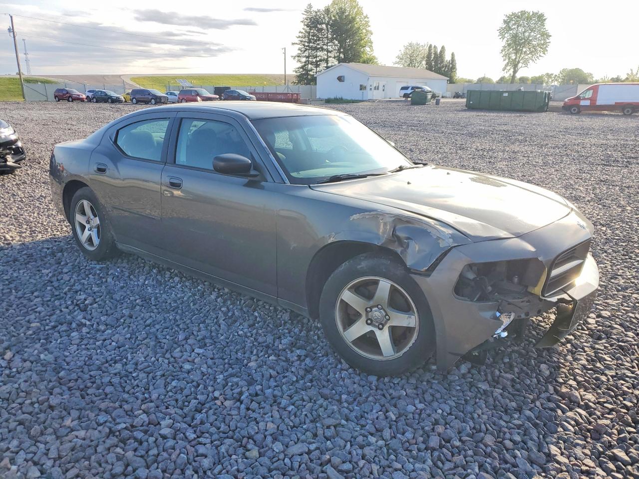 2008 Dodge Charger Gray vin: 2B3LA43G68H198859