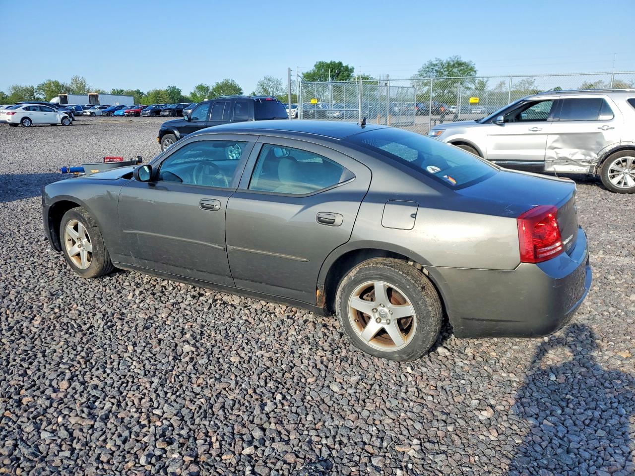 2008 Dodge Charger Gray vin: 2B3LA43G68H198859