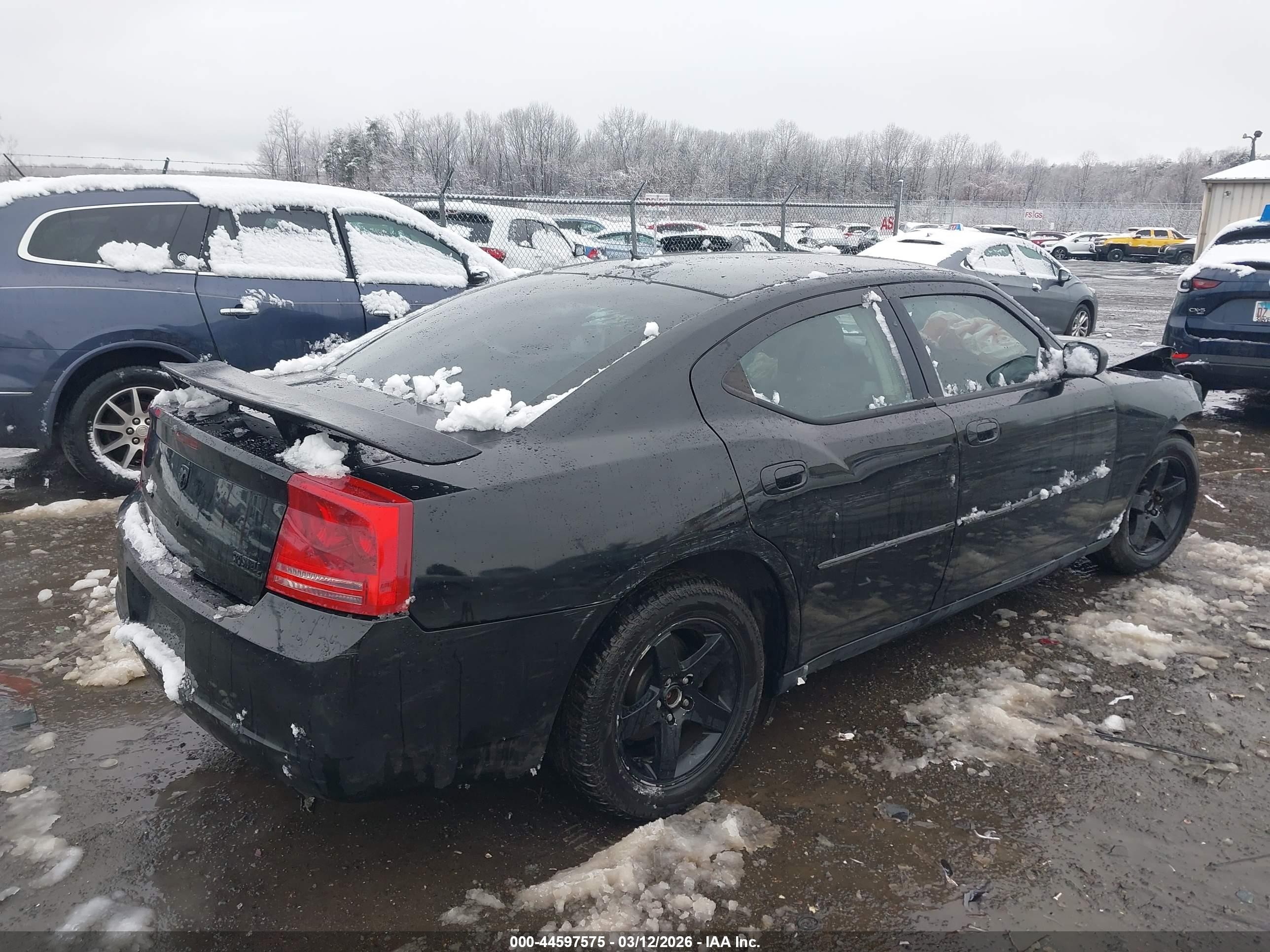 2008 Dodge Charger   Black vin: 2B3LA43G88H217895