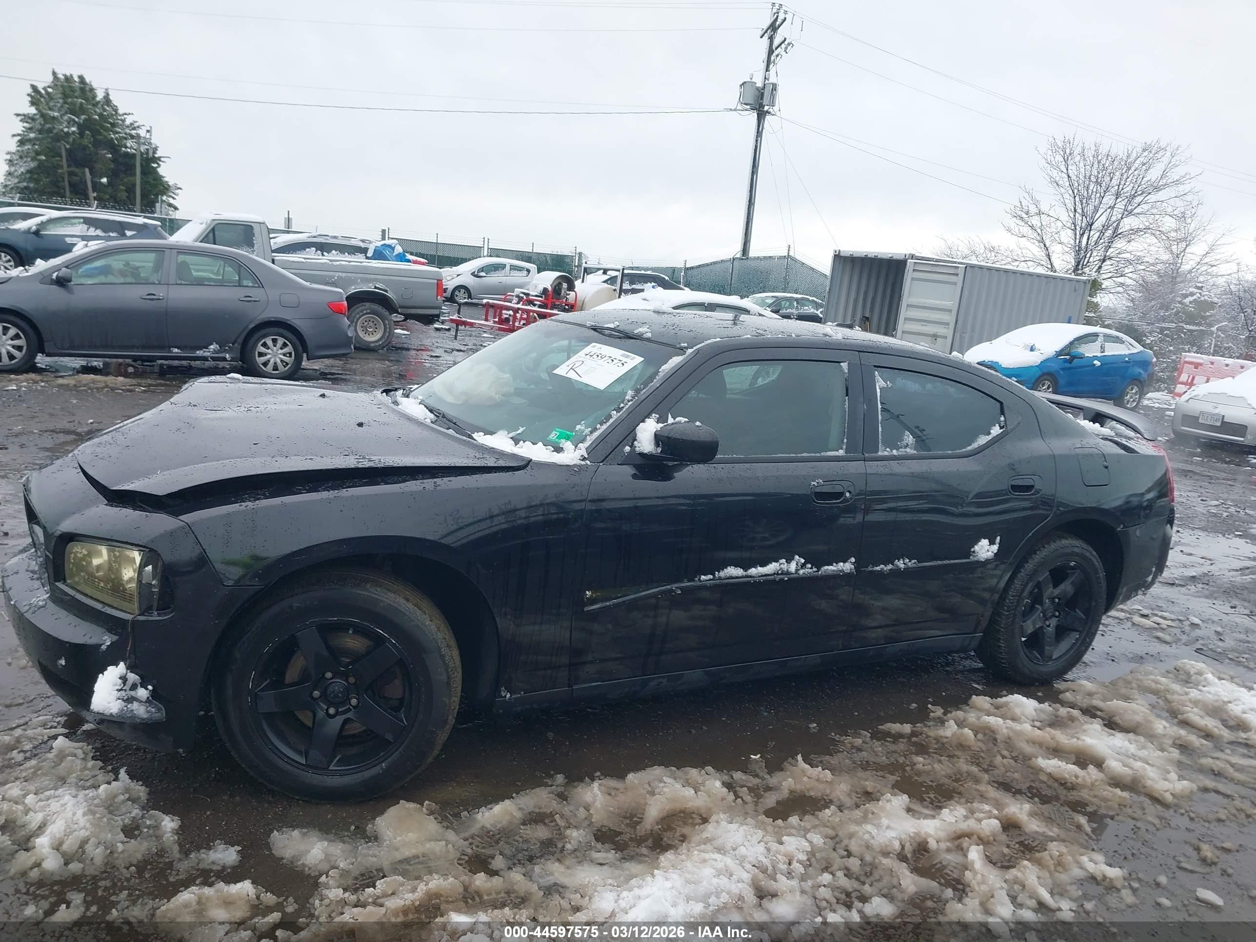2008 Dodge Charger   Black vin: 2B3LA43G88H217895