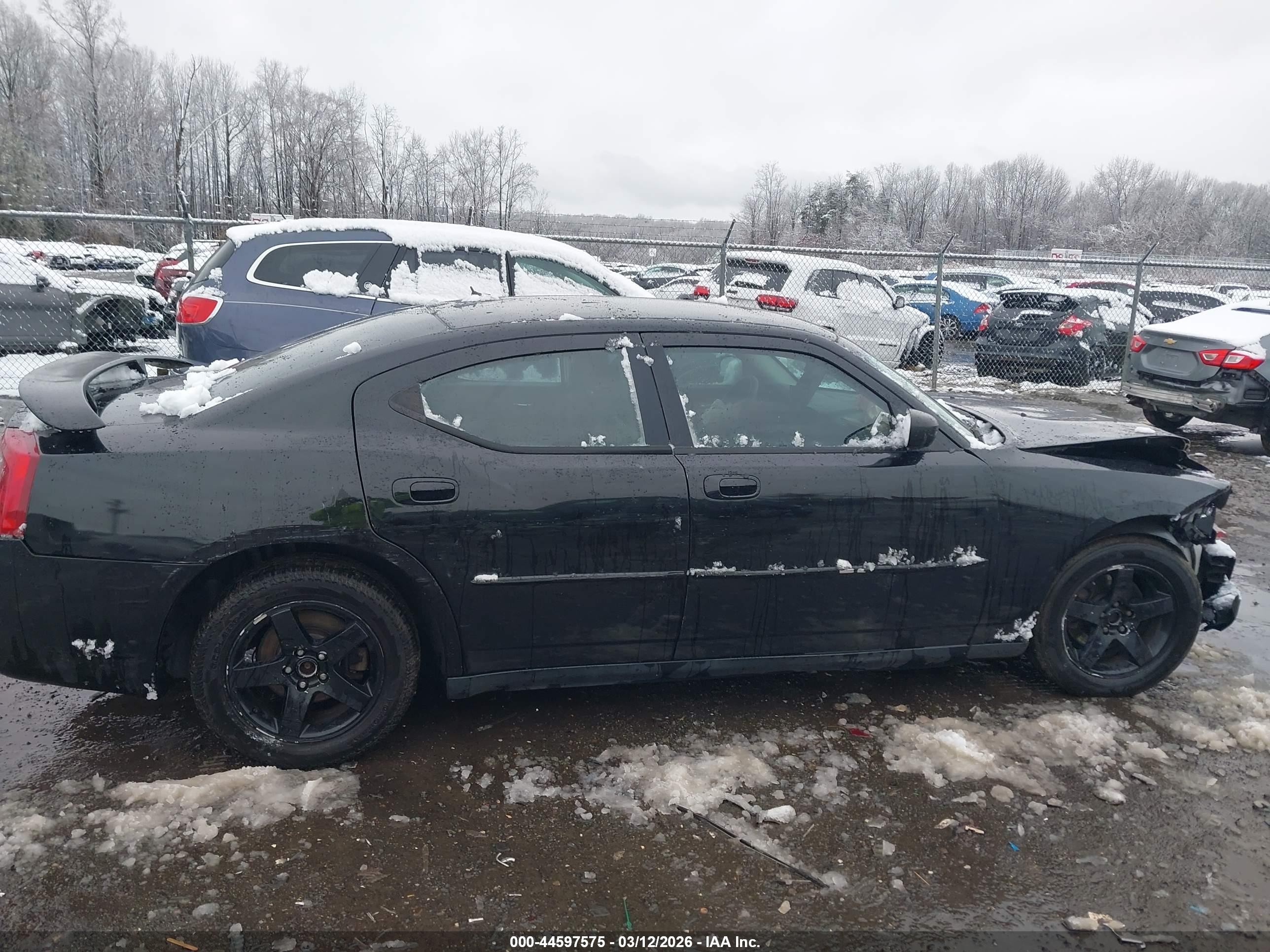 2008 Dodge Charger   Black vin: 2B3LA43G88H217895