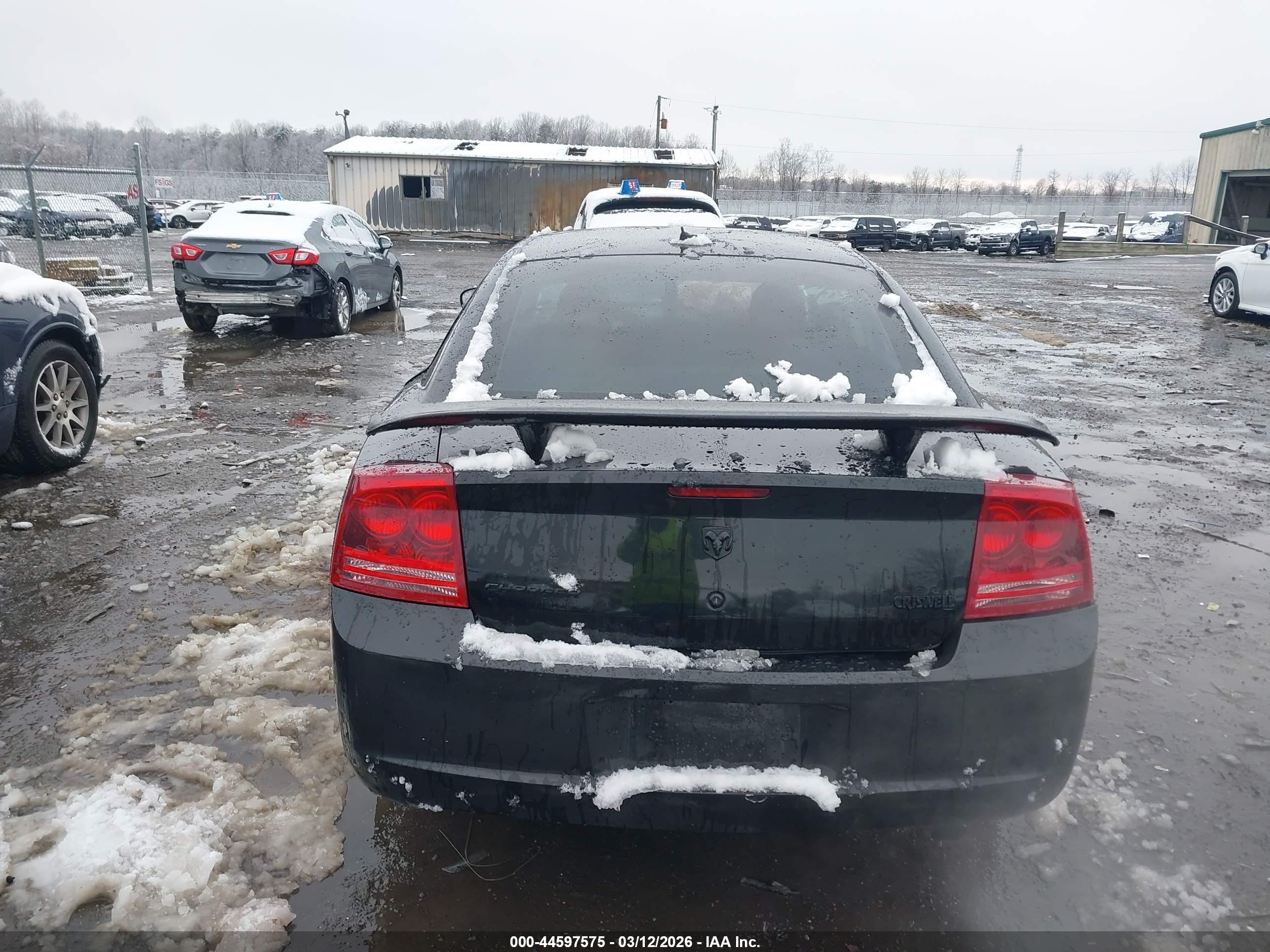 2008 Dodge Charger   Black vin: 2B3LA43G88H217895