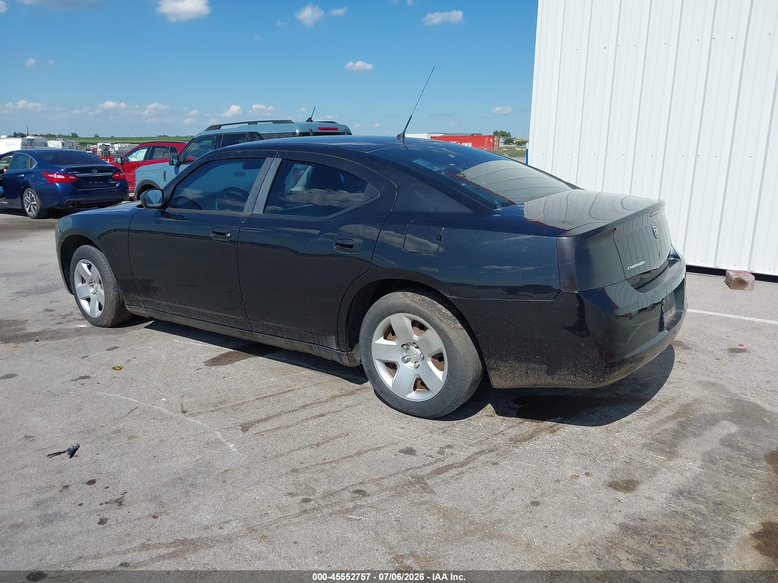 2008 Dodge Charger   Black vin: 2B3LA43G88H293956