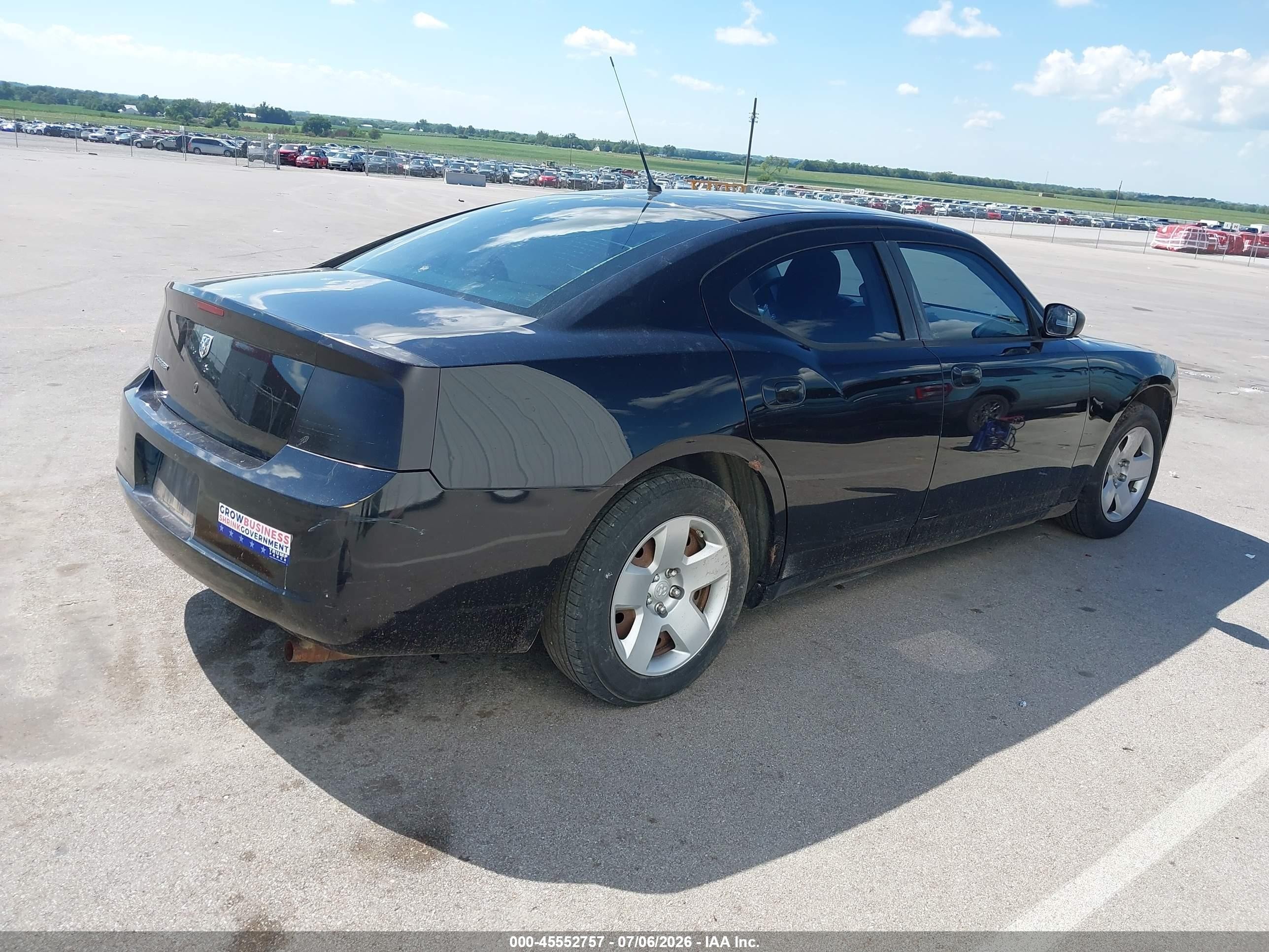 2008 Dodge Charger   Black vin: 2B3LA43G88H293956