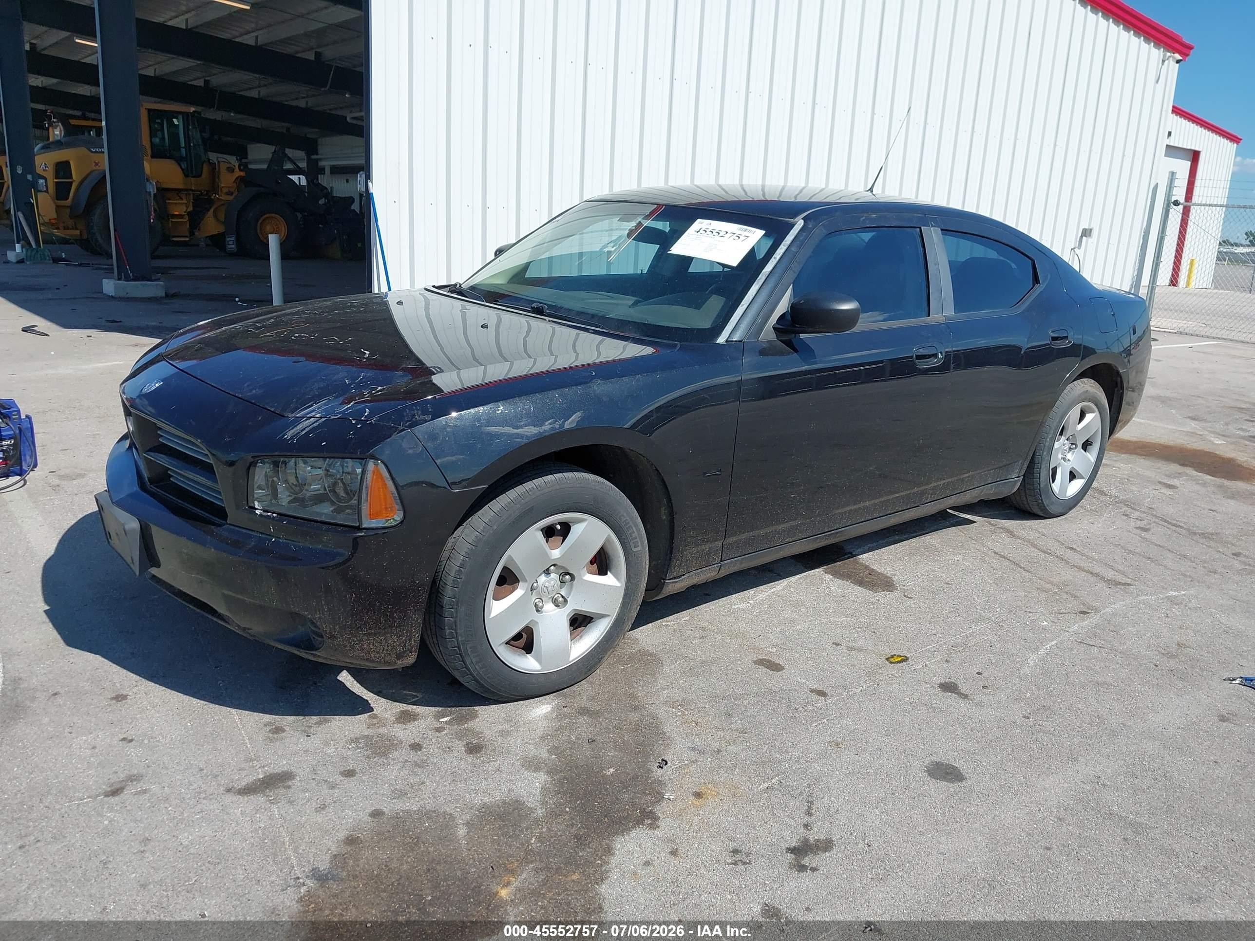 2008 Dodge Charger   Black vin: 2B3LA43G88H293956