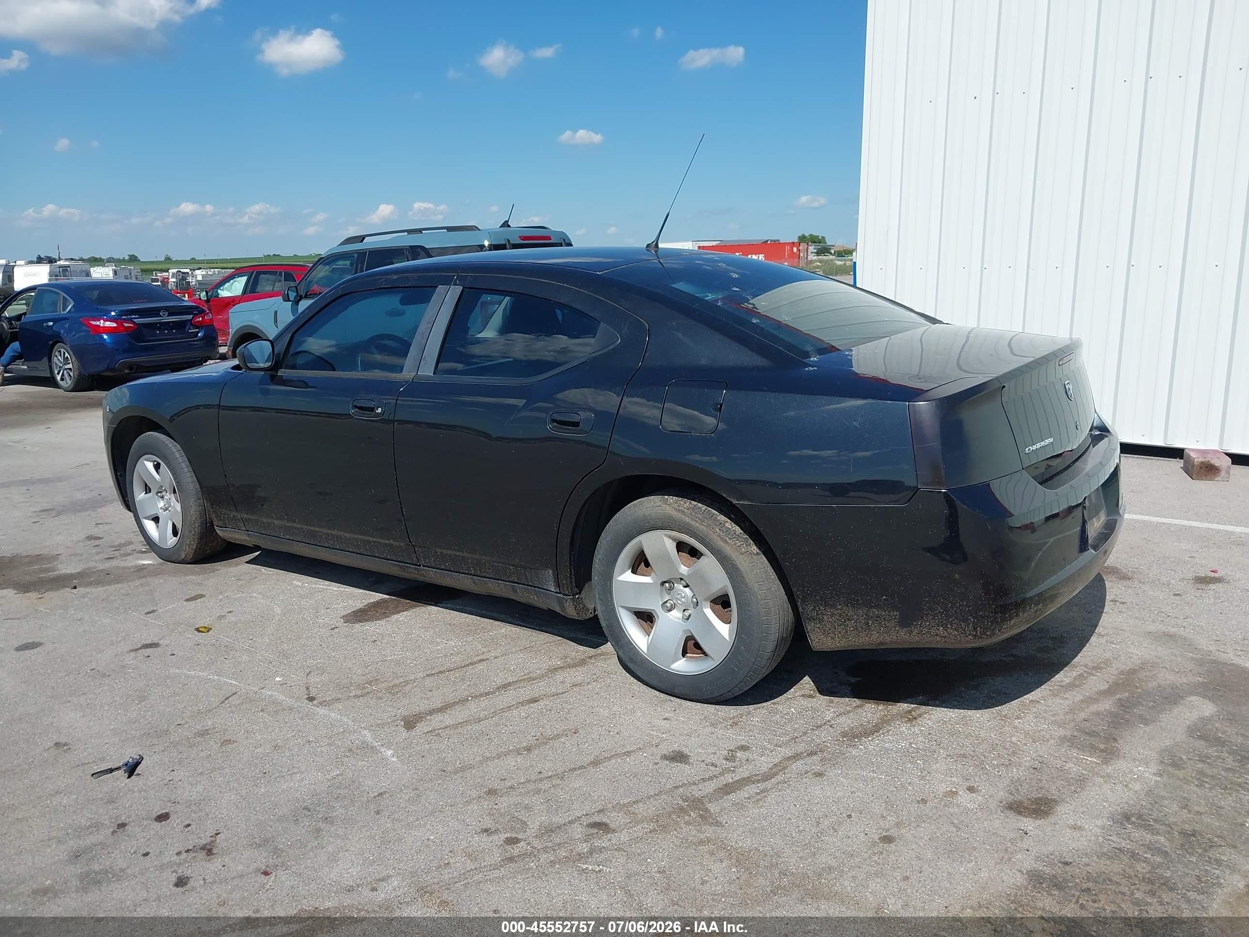 2008 Dodge Charger   Black vin: 2B3LA43G88H293956
