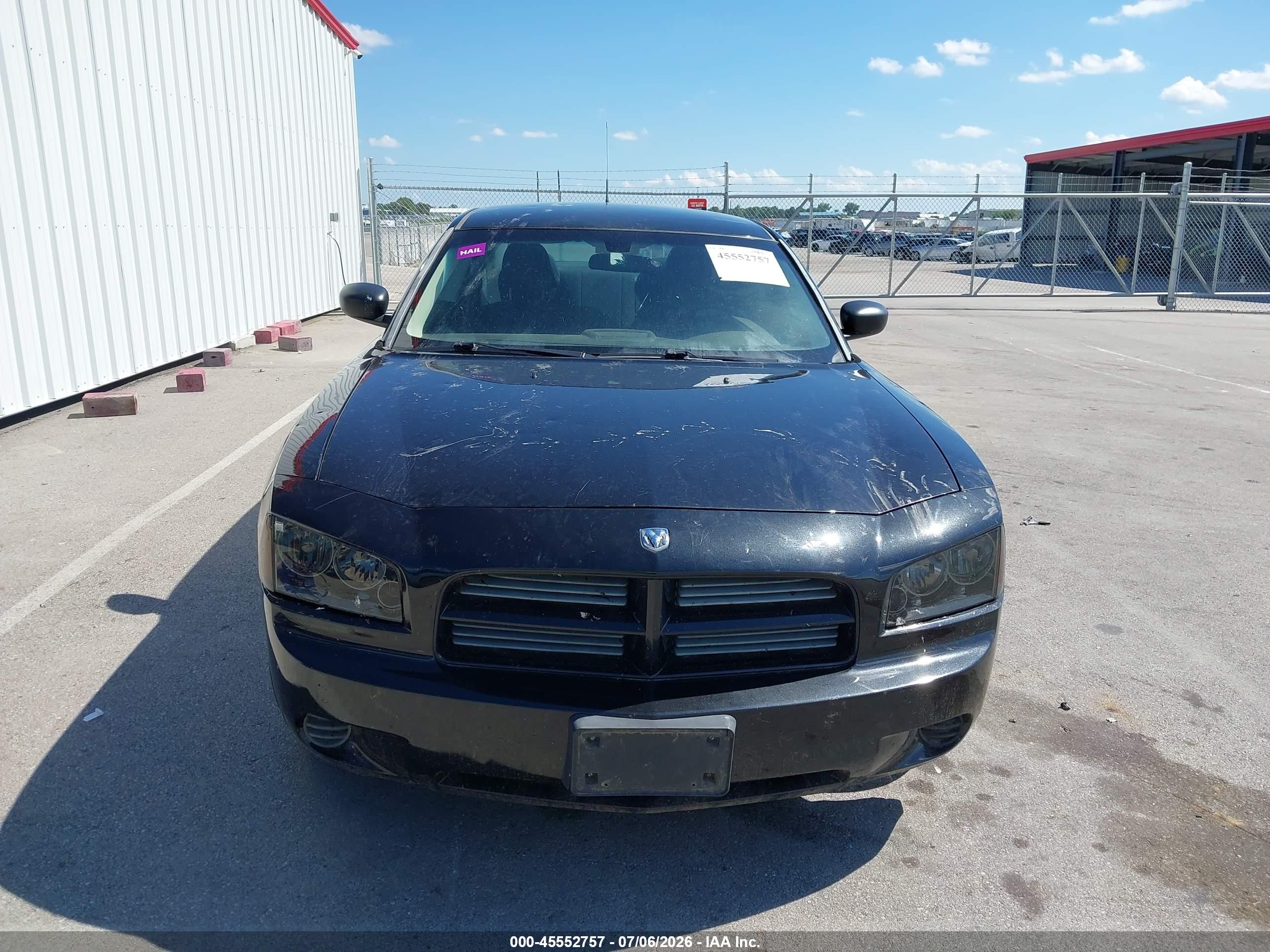 2008 Dodge Charger   Black vin: 2B3LA43G88H293956