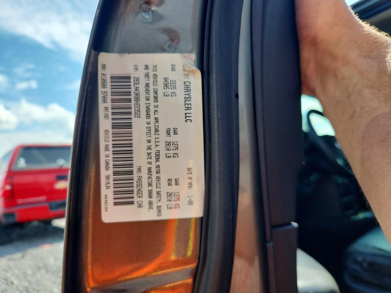 2008 Dodge Charger Gray vin: 2B3LA43R88H223522