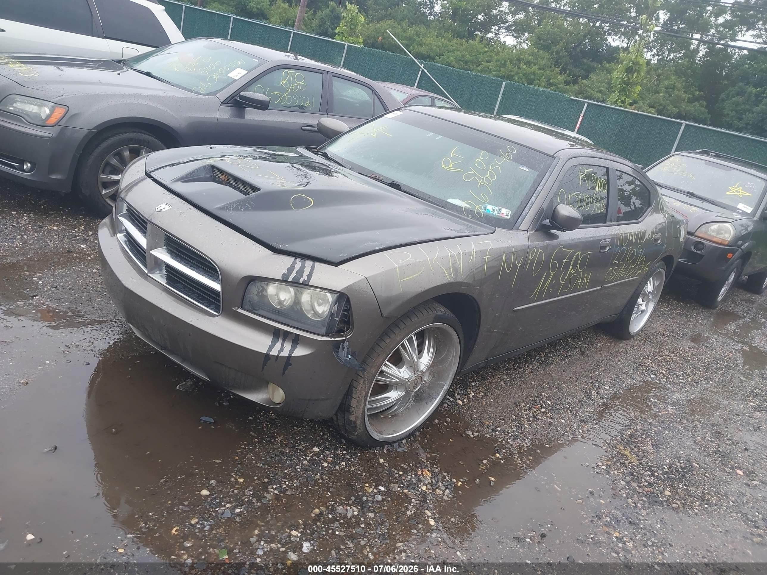 2009 Dodge Charger   Gray vin: 2B3LA43V49H571140