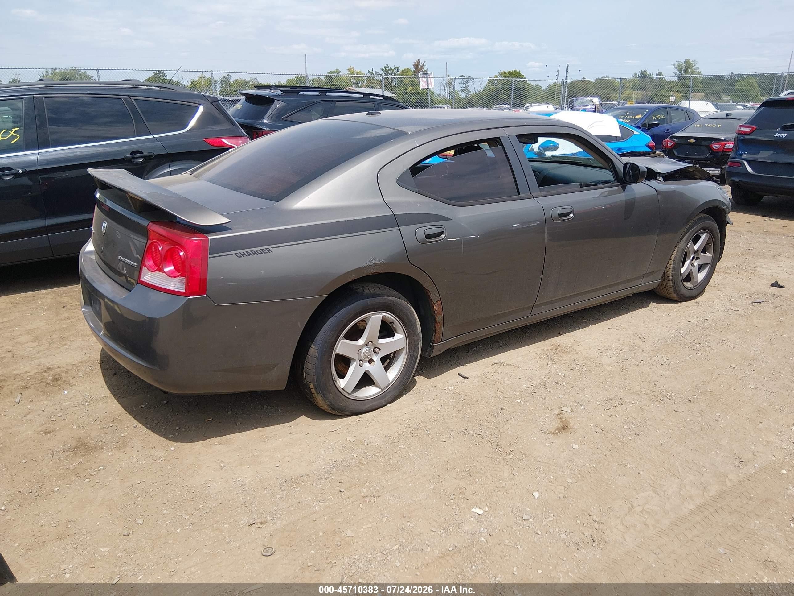 2009 Dodge Charger Se Gray vin: 2B3LA43V89H611719