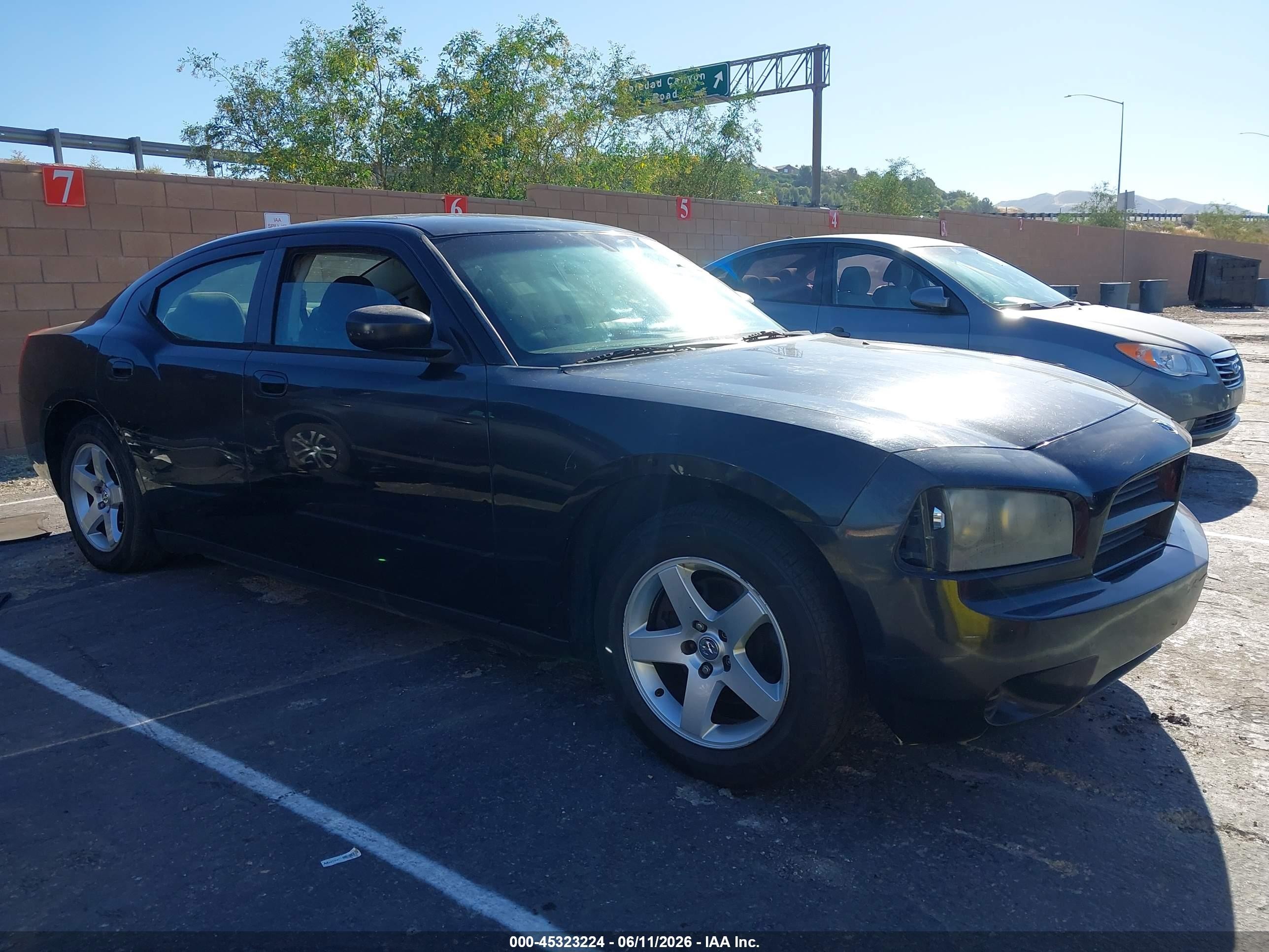 2009 Dodge Charger Se Black vin: 2B3LA43V99H608991