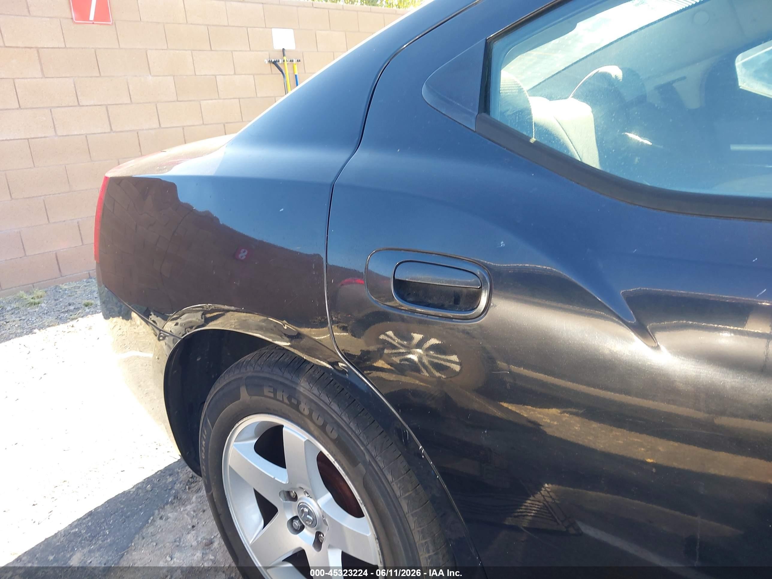 2009 Dodge Charger Se Black vin: 2B3LA43V99H608991