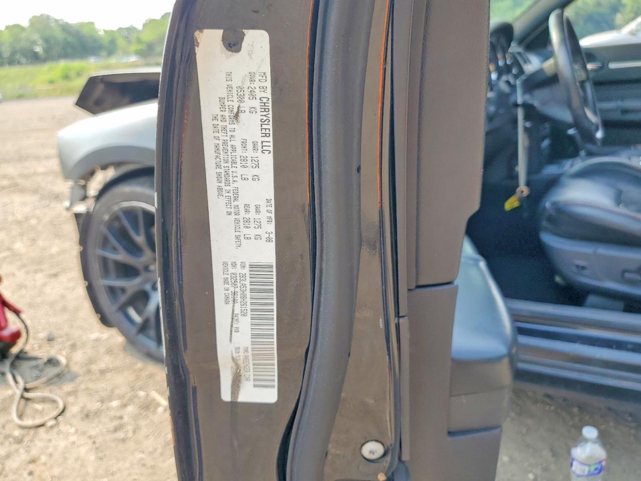 2008 Dodge Charger R/t Black vin: 2B3LA53H08H261520