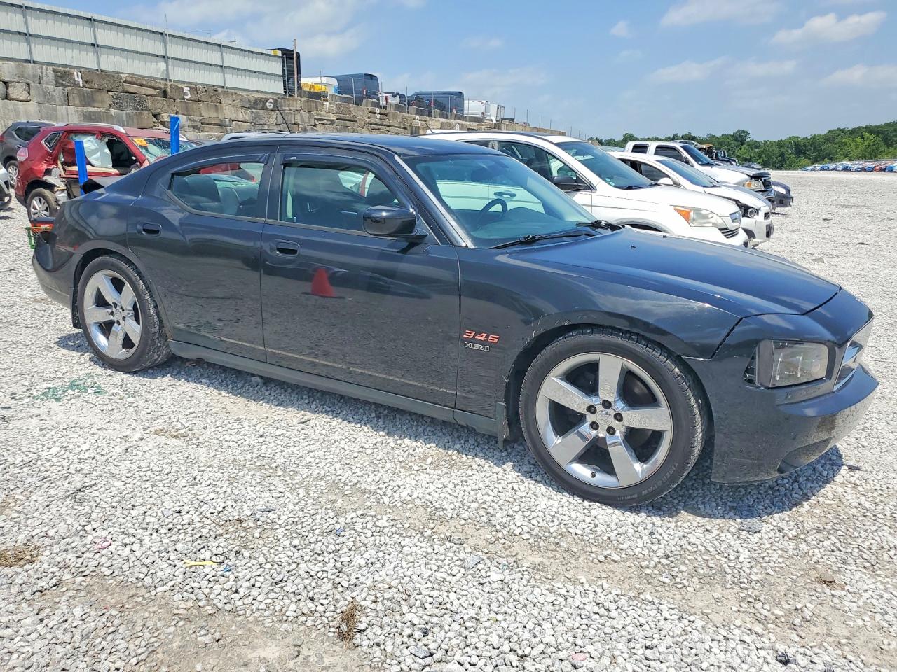 2008 Dodge Charger R/t Черный vin: 2B3LA53H18H149308
