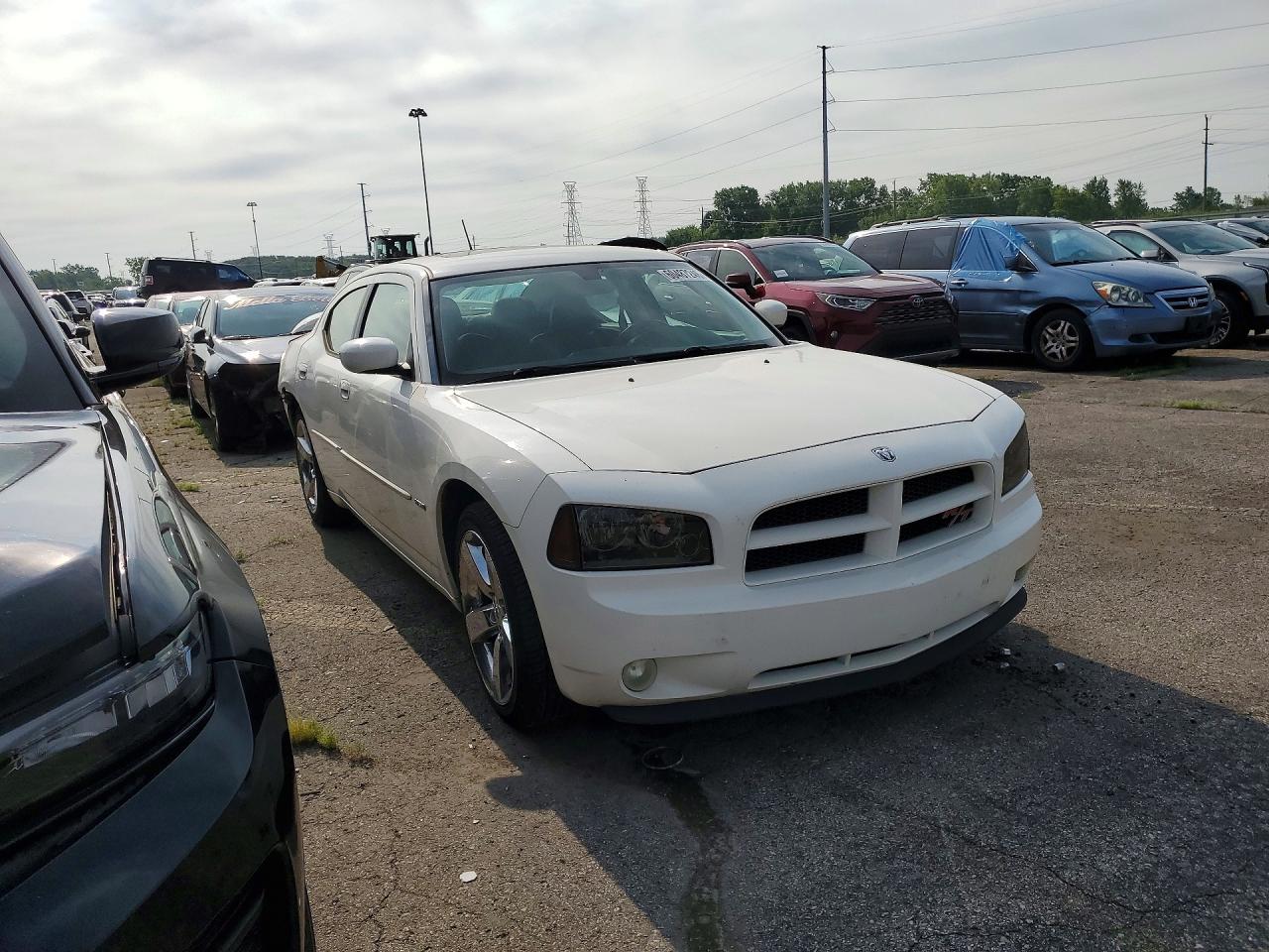 2008 Dodge Charger Rt White vin: 2B3LA53H38H272611