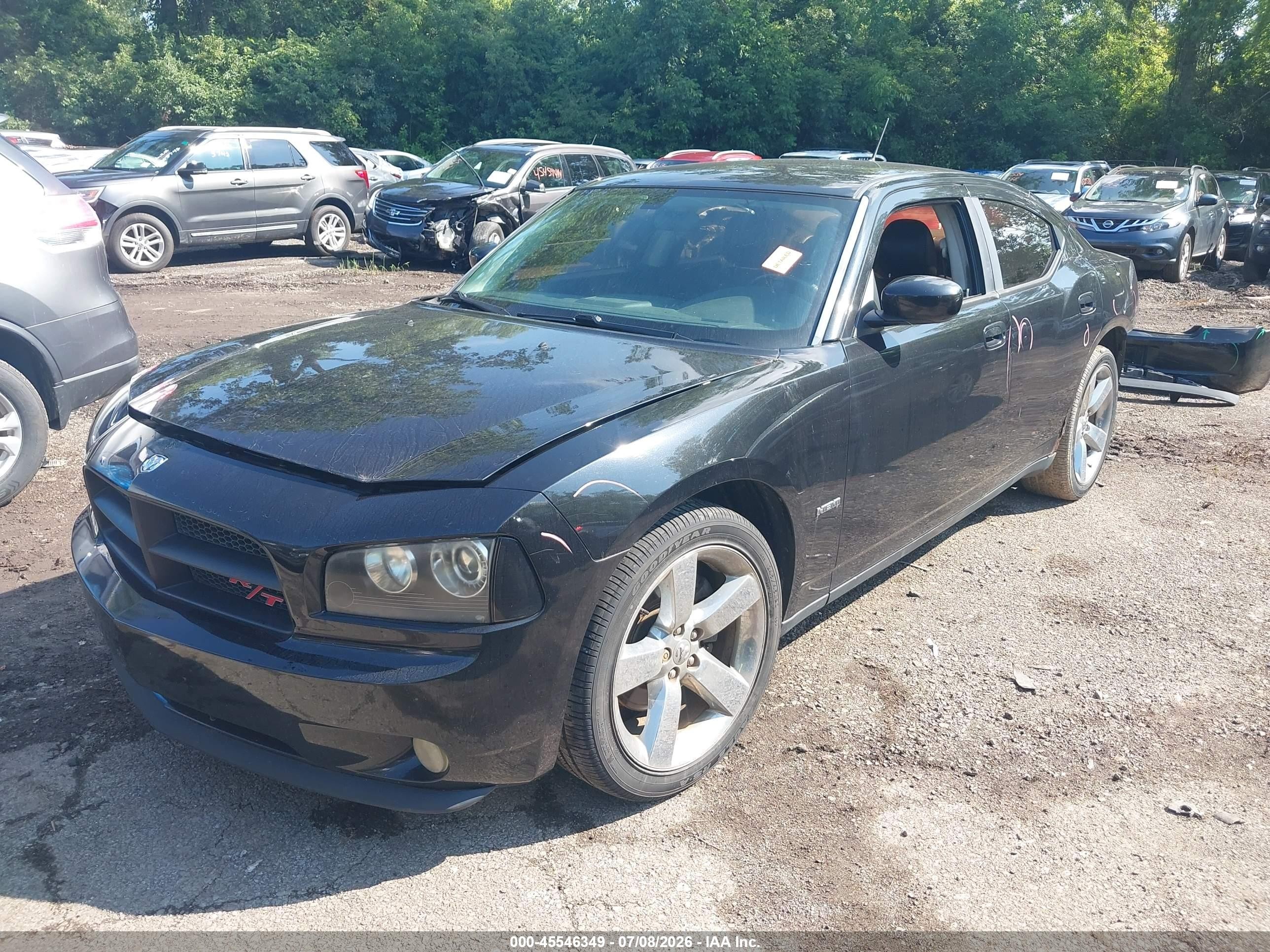2008 Dodge Charger R/t Black vin: 2B3LA53H58H328371