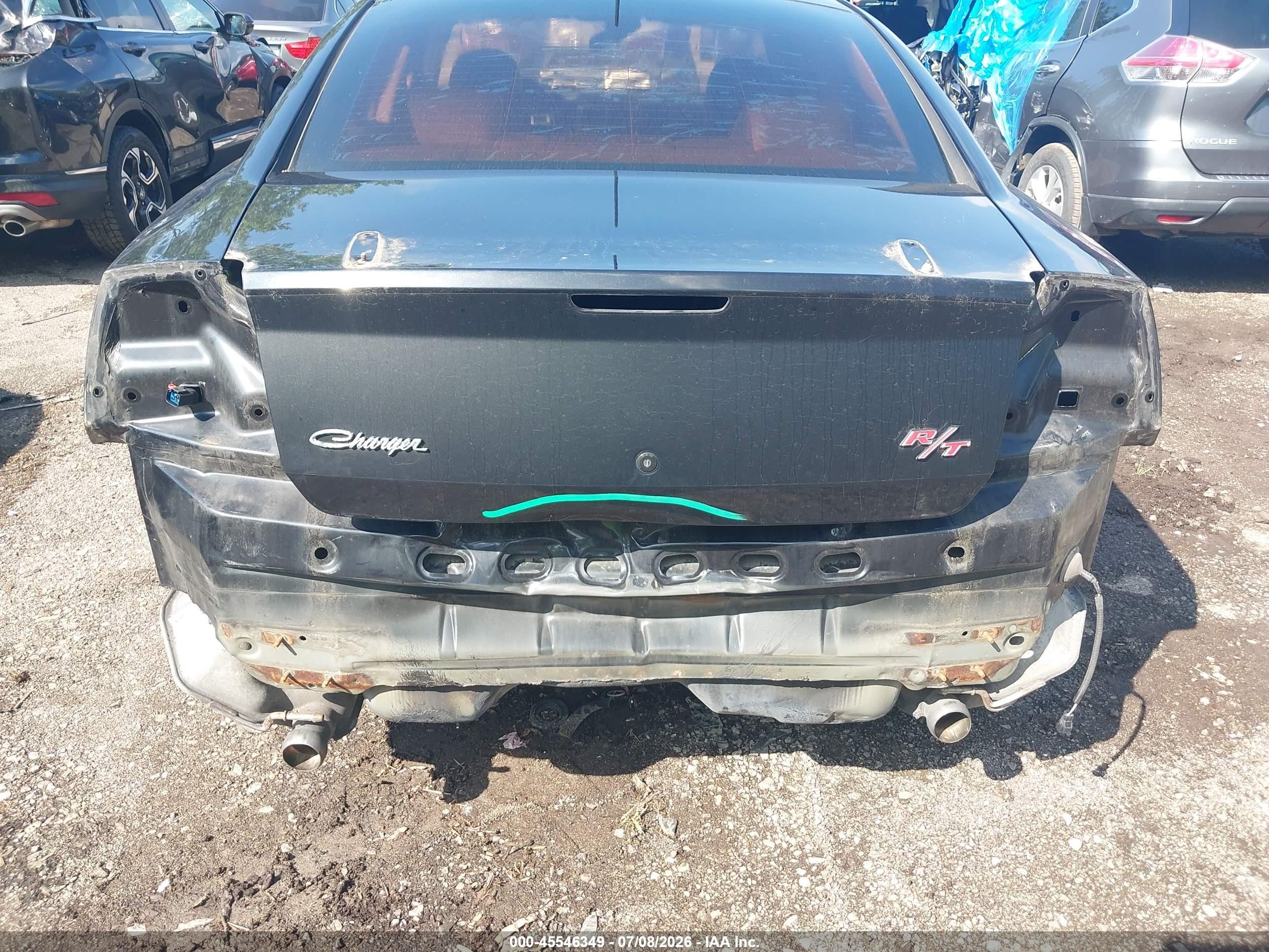 2008 Dodge Charger R/t Black vin: 2B3LA53H58H328371