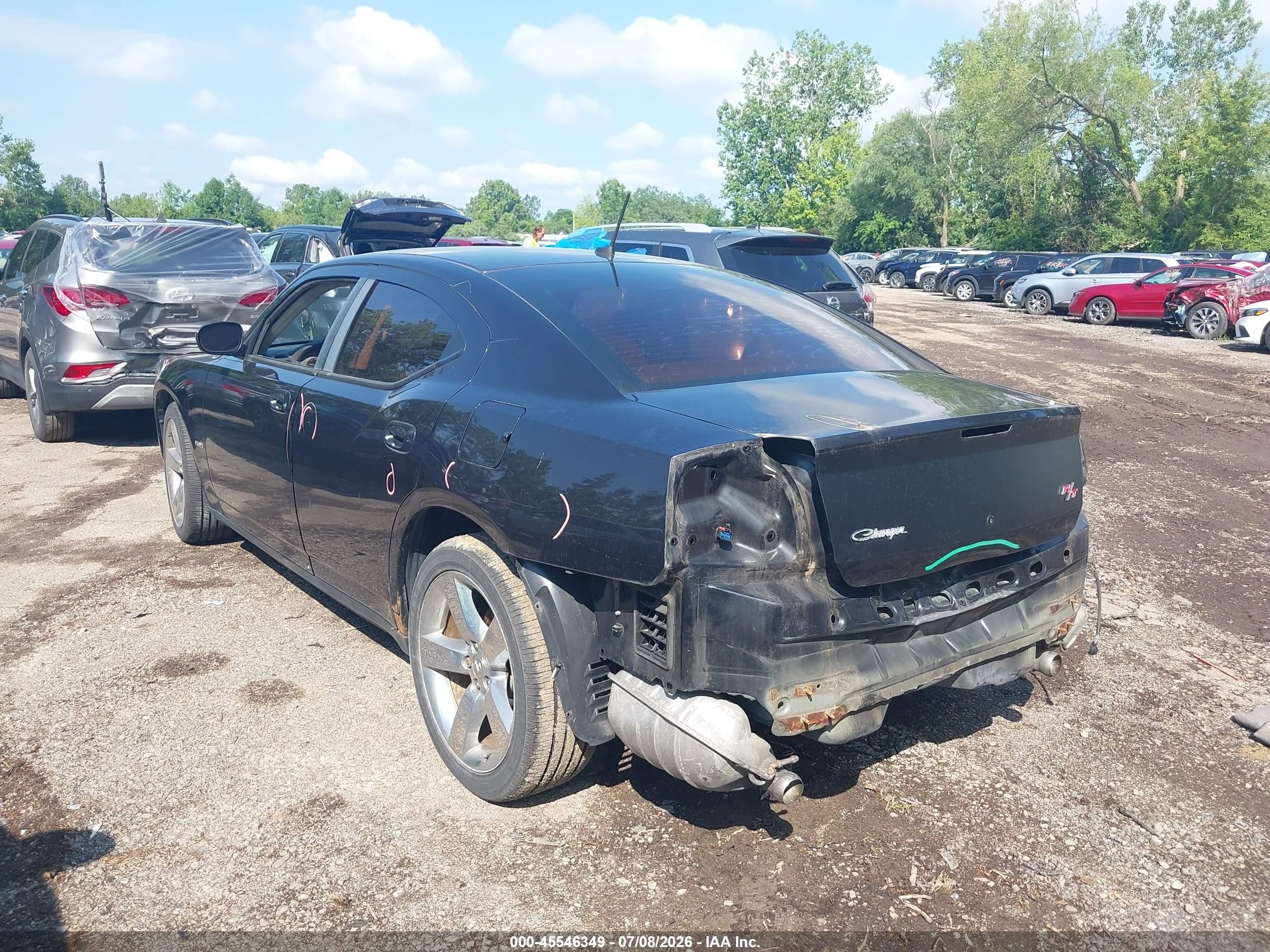 2008 Dodge Charger R/t Black vin: 2B3LA53H58H328371