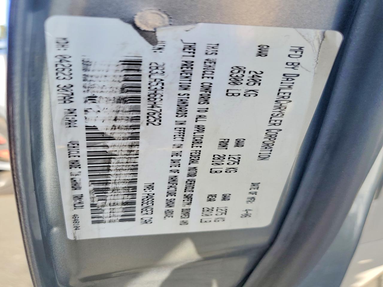 2006 Dodge Charger R/t Silver vin: 2B3LA53H66H476252