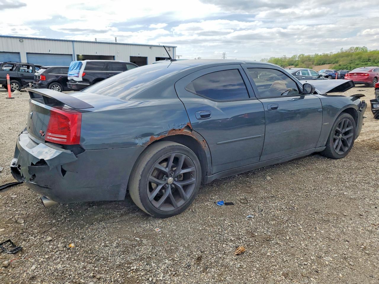2008 Dodge Charger R Blue vin: 2B3LA53H68H126736