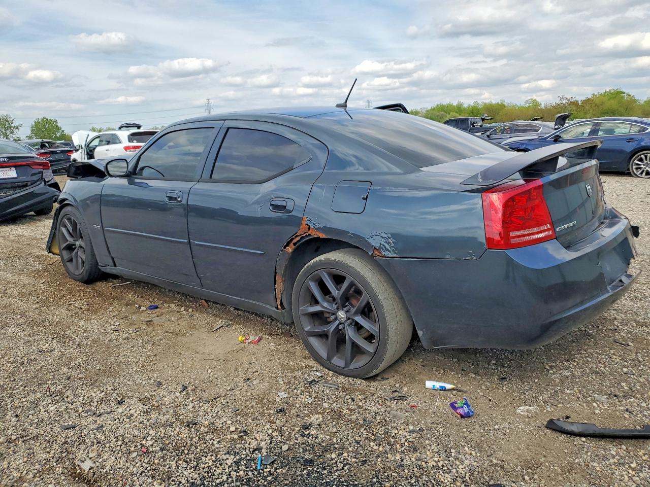2008 Dodge Charger R Blue vin: 2B3LA53H68H126736