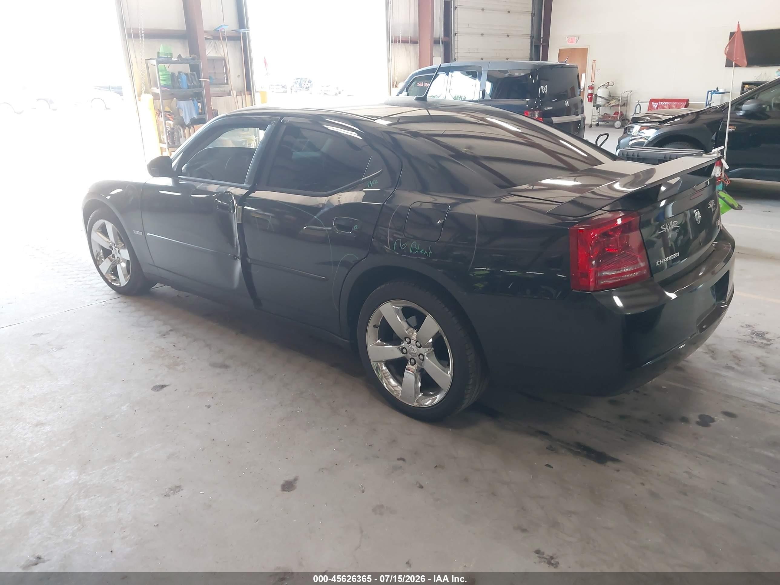 2008 Dodge Charger R/t Black vin: 2B3LA53H88H184430