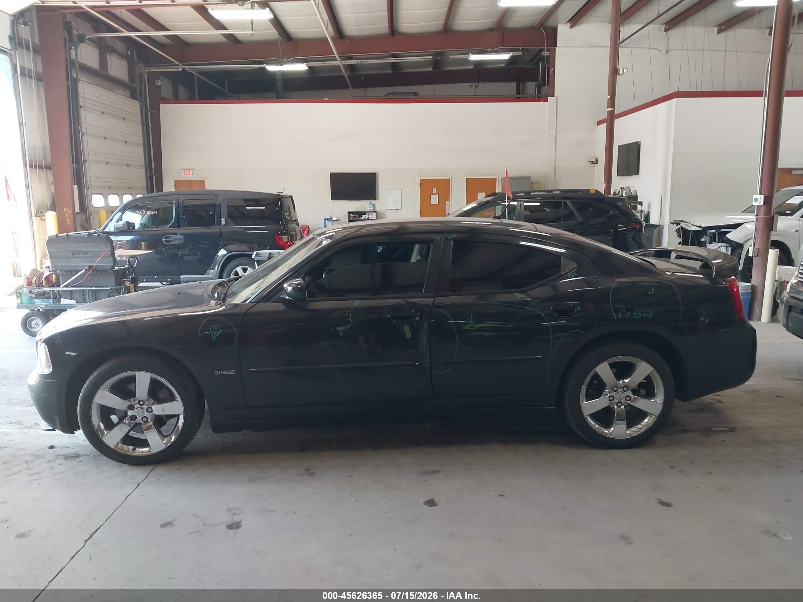 2008 Dodge Charger R/t Black vin: 2B3LA53H88H184430