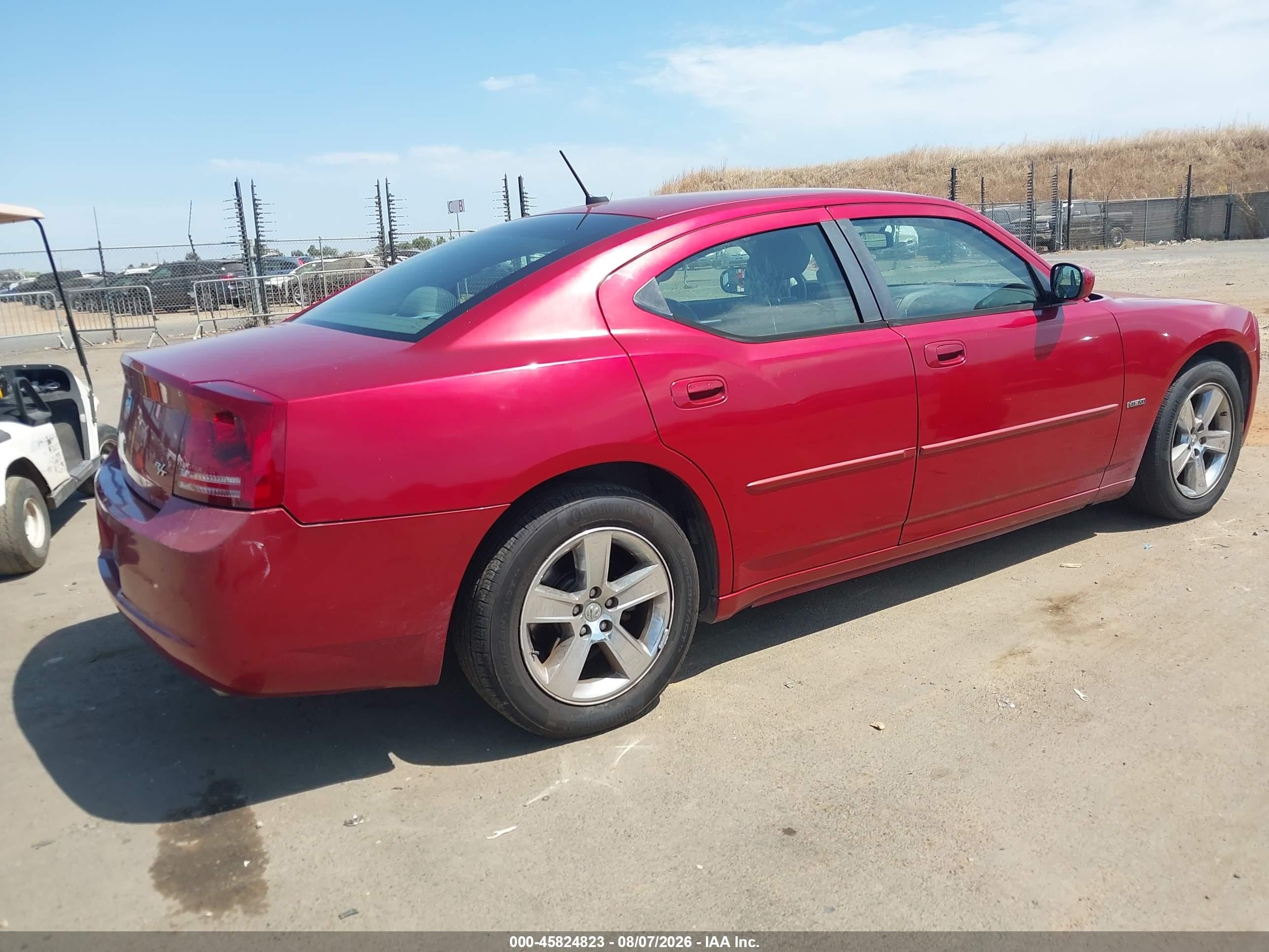 2008 Dodge Charger R/t Red vin: 2B3LA53H88H253214