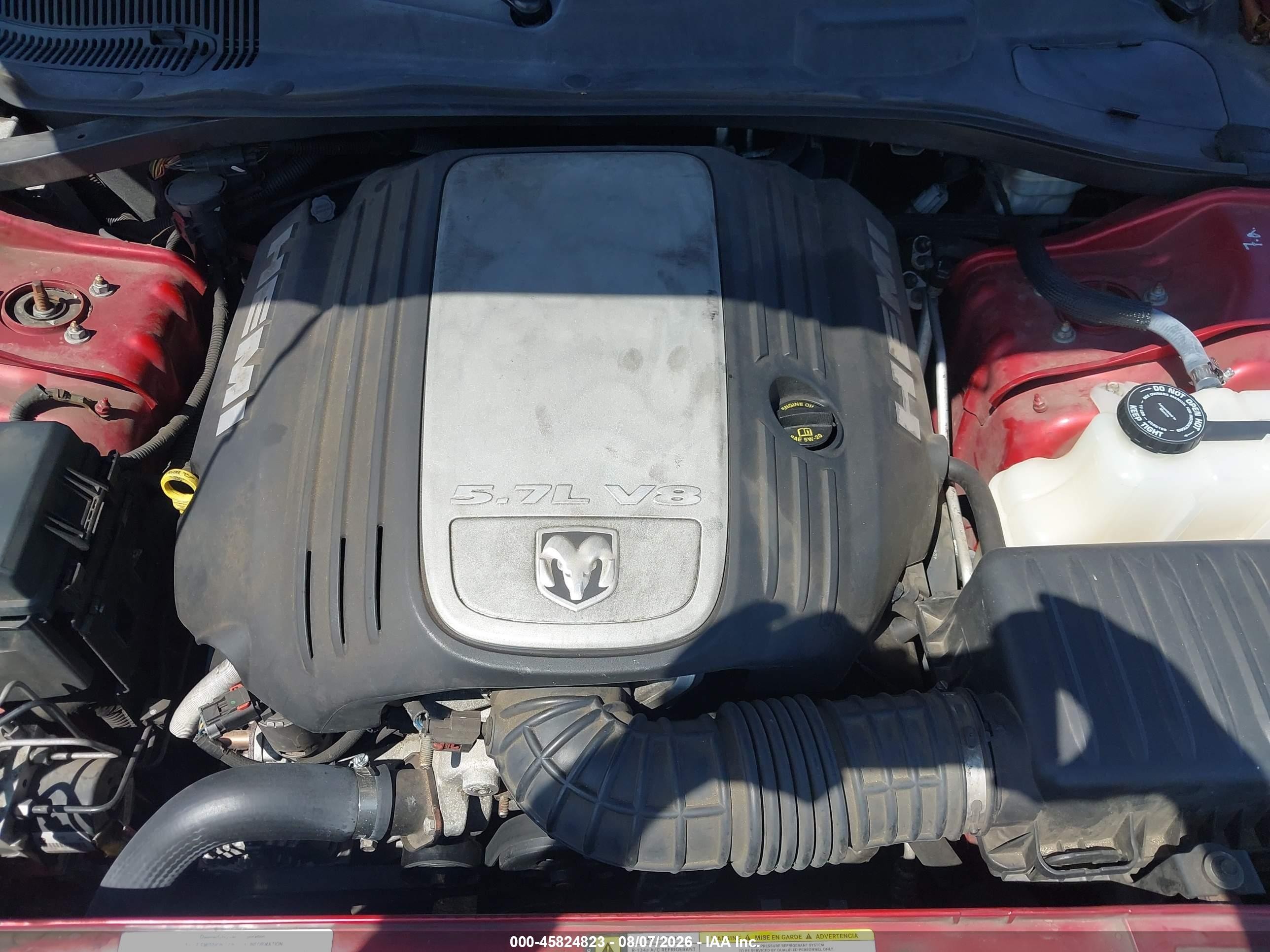 2008 Dodge Charger R/t Red vin: 2B3LA53H88H253214