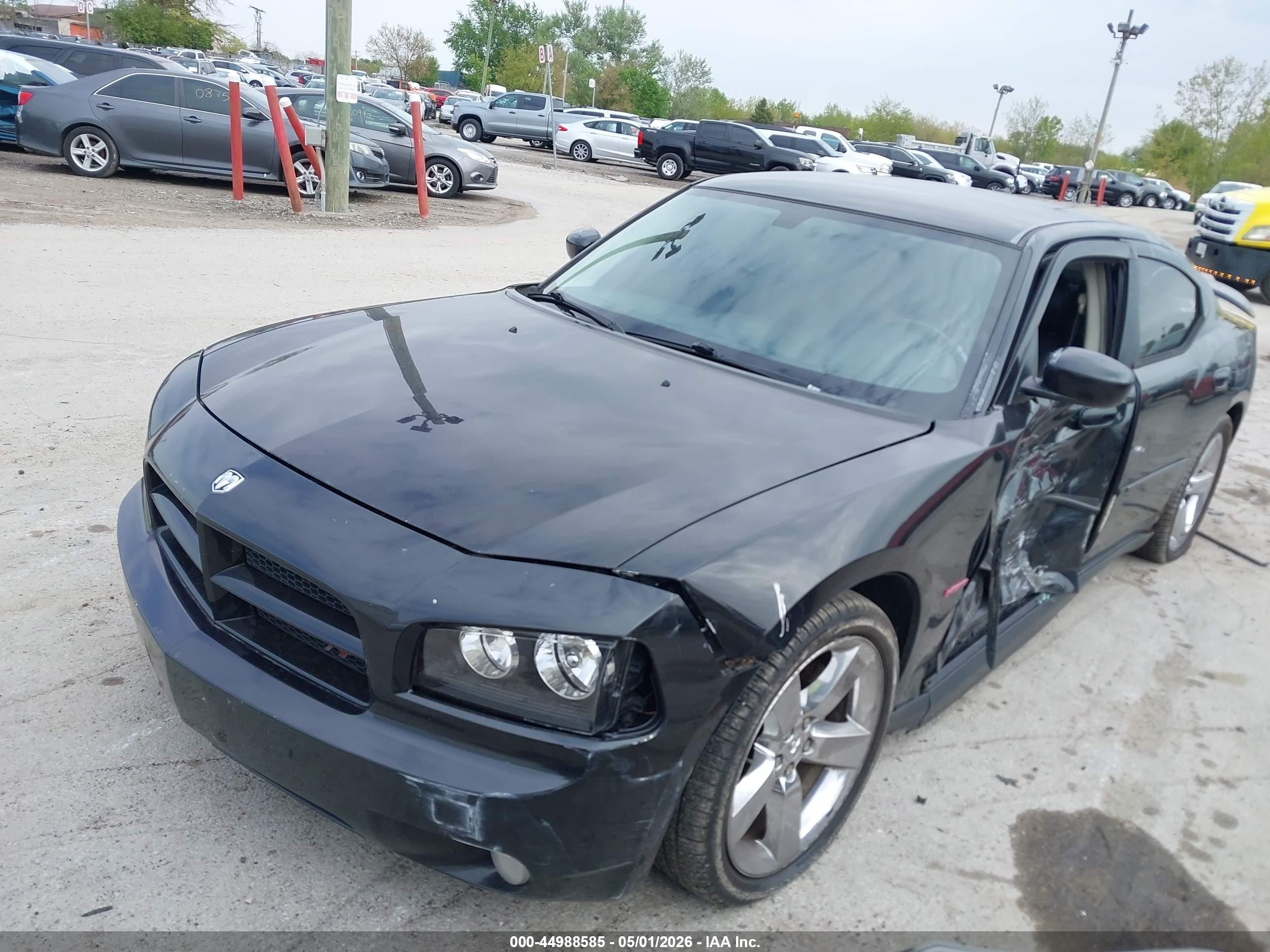 2008 Dodge Charger R/t Black vin: 2B3LA53H88H272653