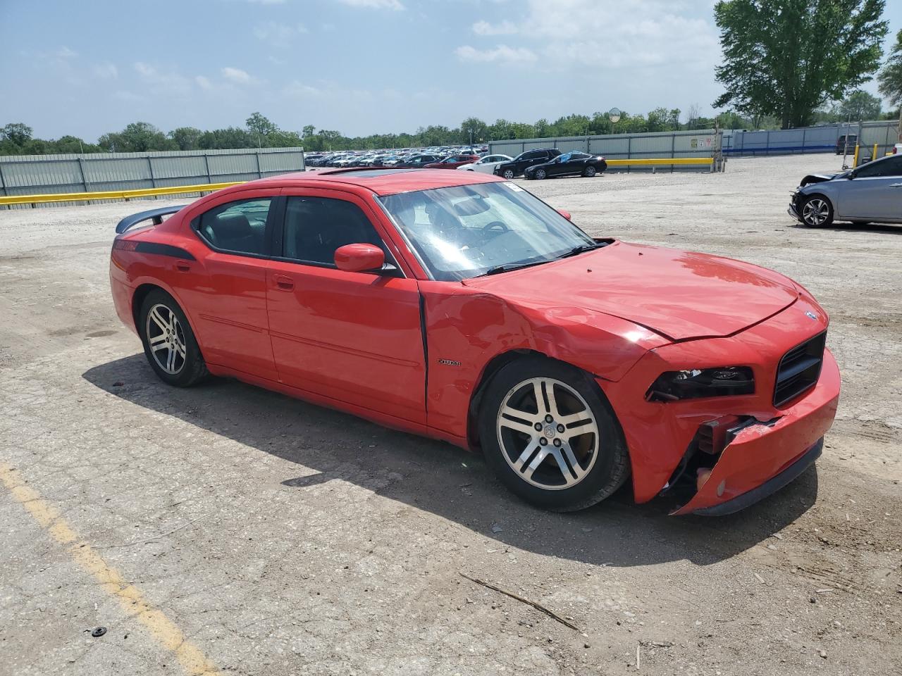 2006 Dodge Charger R/t Красный vin: 2B3LA53H96H473216