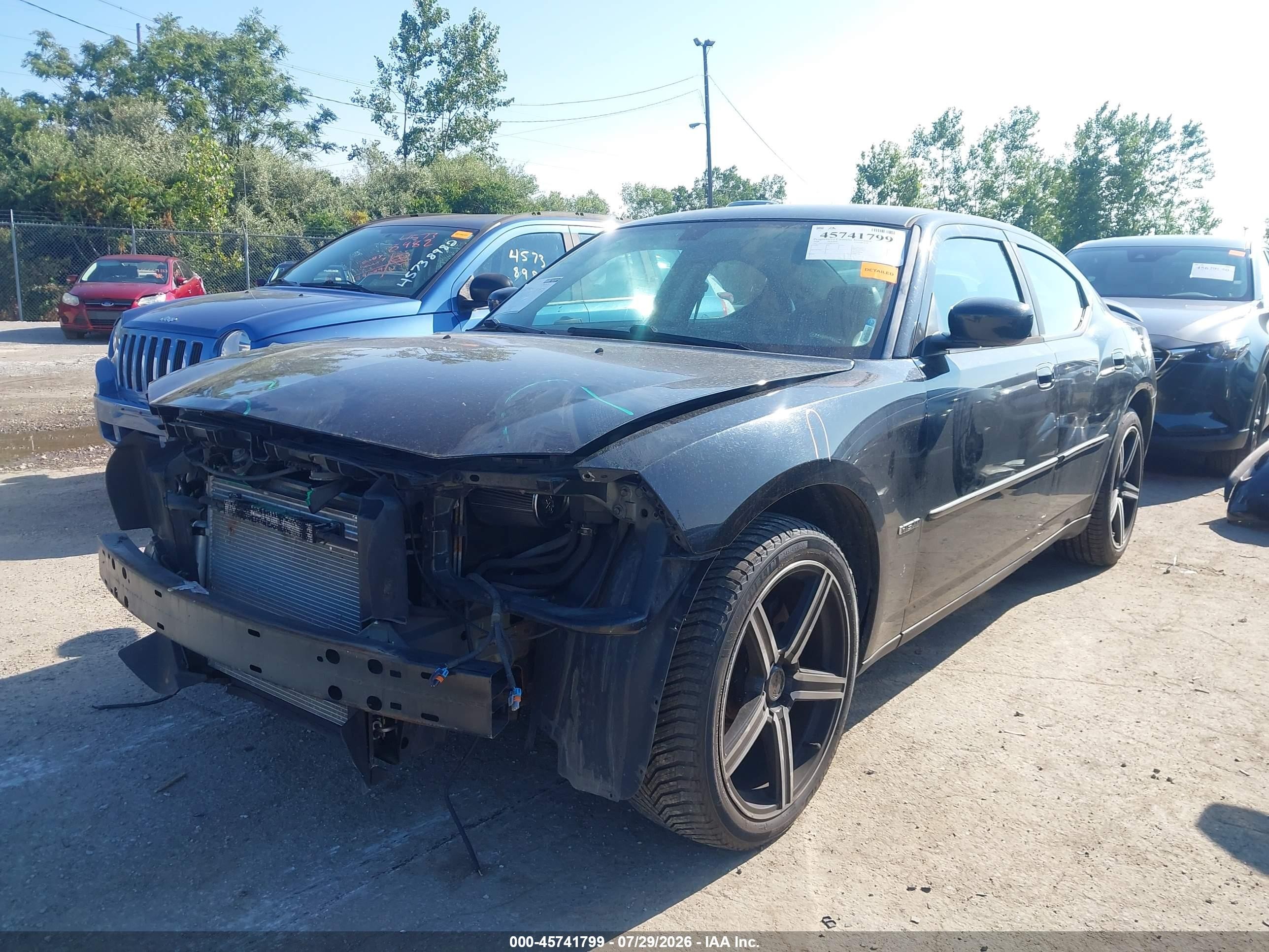 2008 Dodge Charger R/t Black vin: 2B3LA53HX8H299191