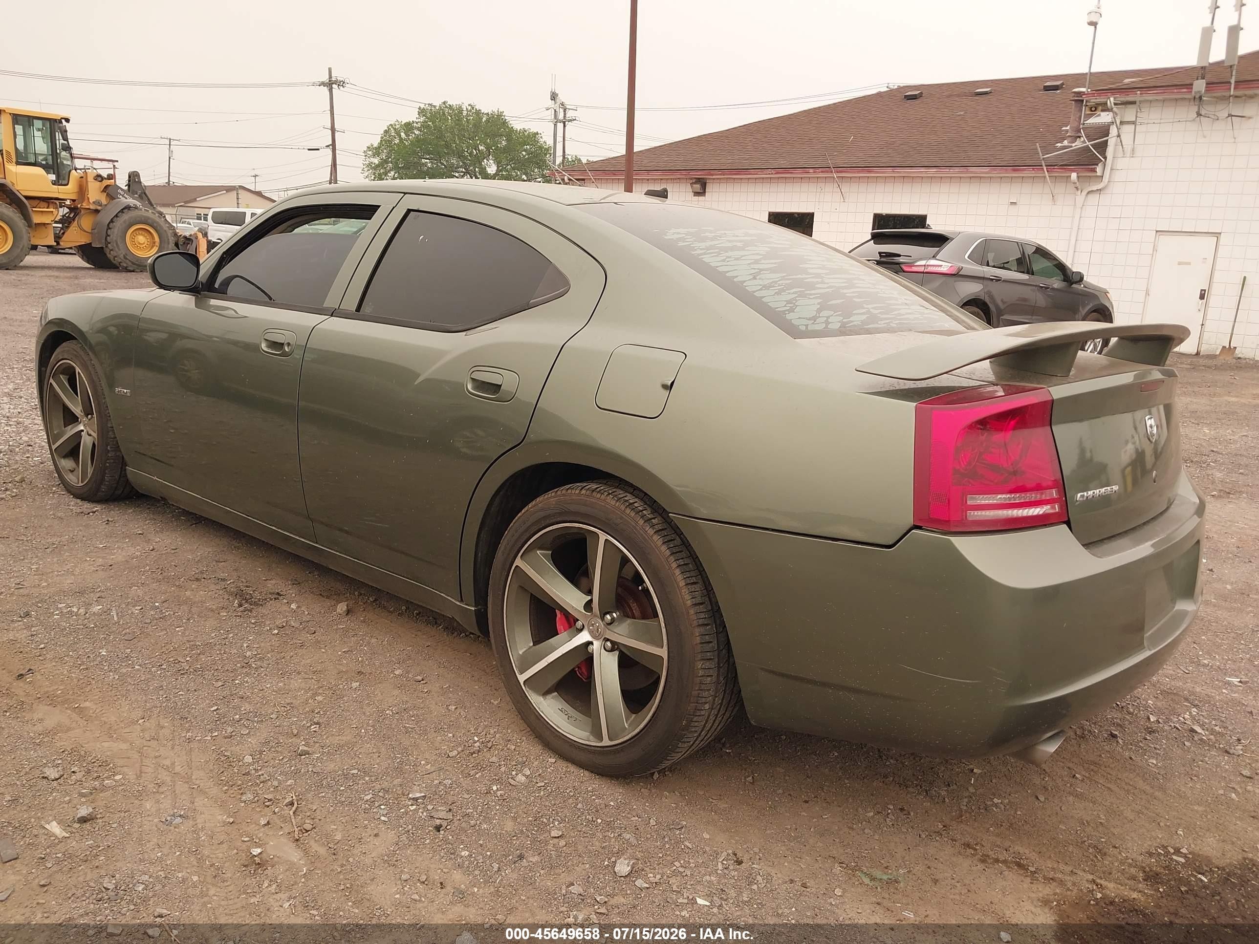 2008 Dodge Charger Srt8 Green vin: 2B3LA73W28H151272