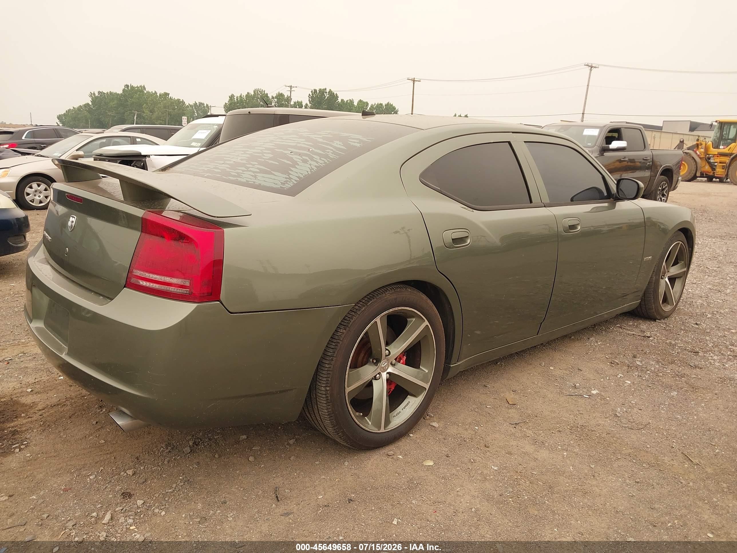 2008 Dodge Charger Srt8 Green vin: 2B3LA73W28H151272