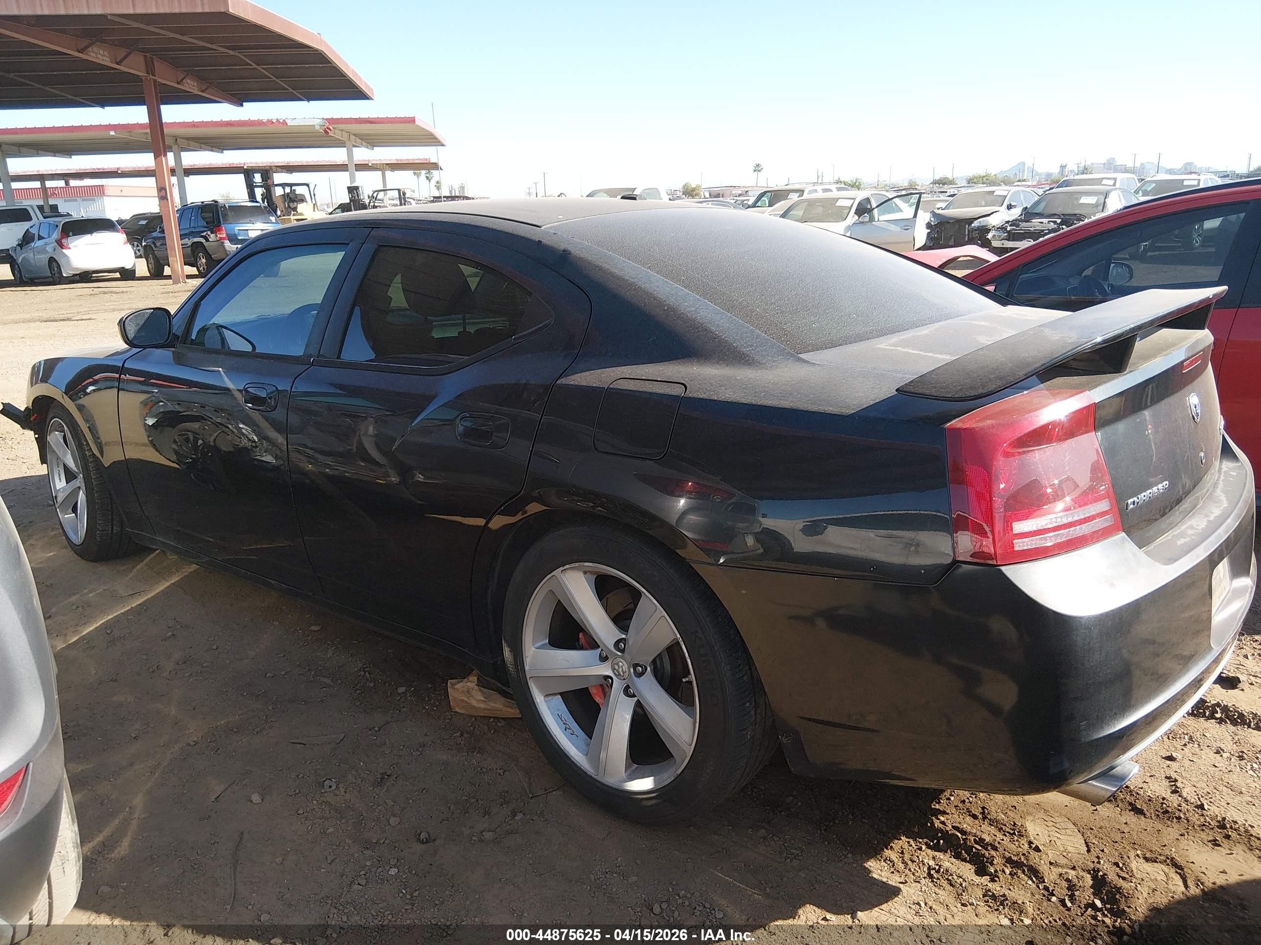 2006 Dodge Charger Srt8 Black vin: 2B3LA73W56H427909