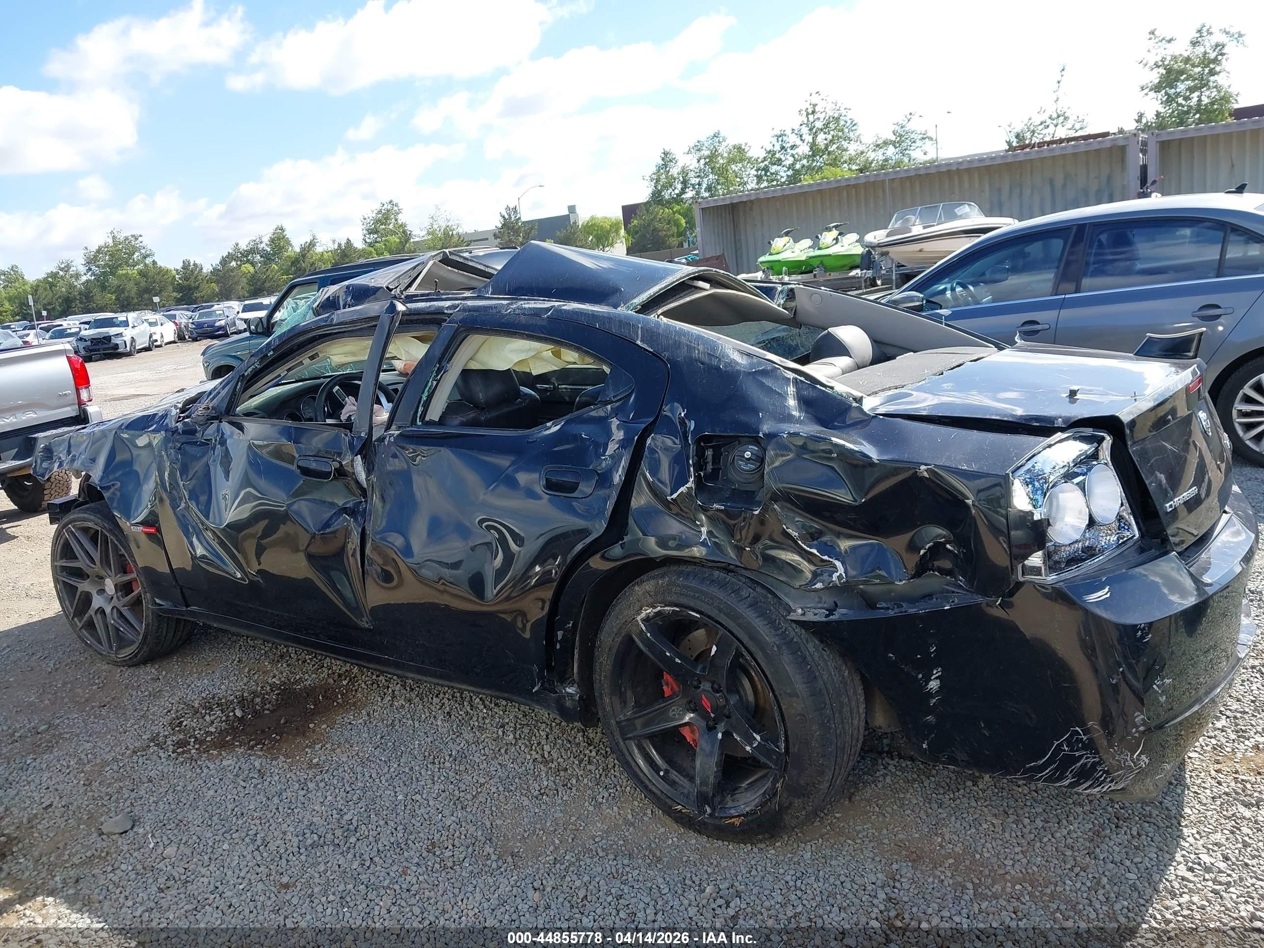 2008 Dodge Charger Srt8 Black vin: 2B3LA73W78H240173