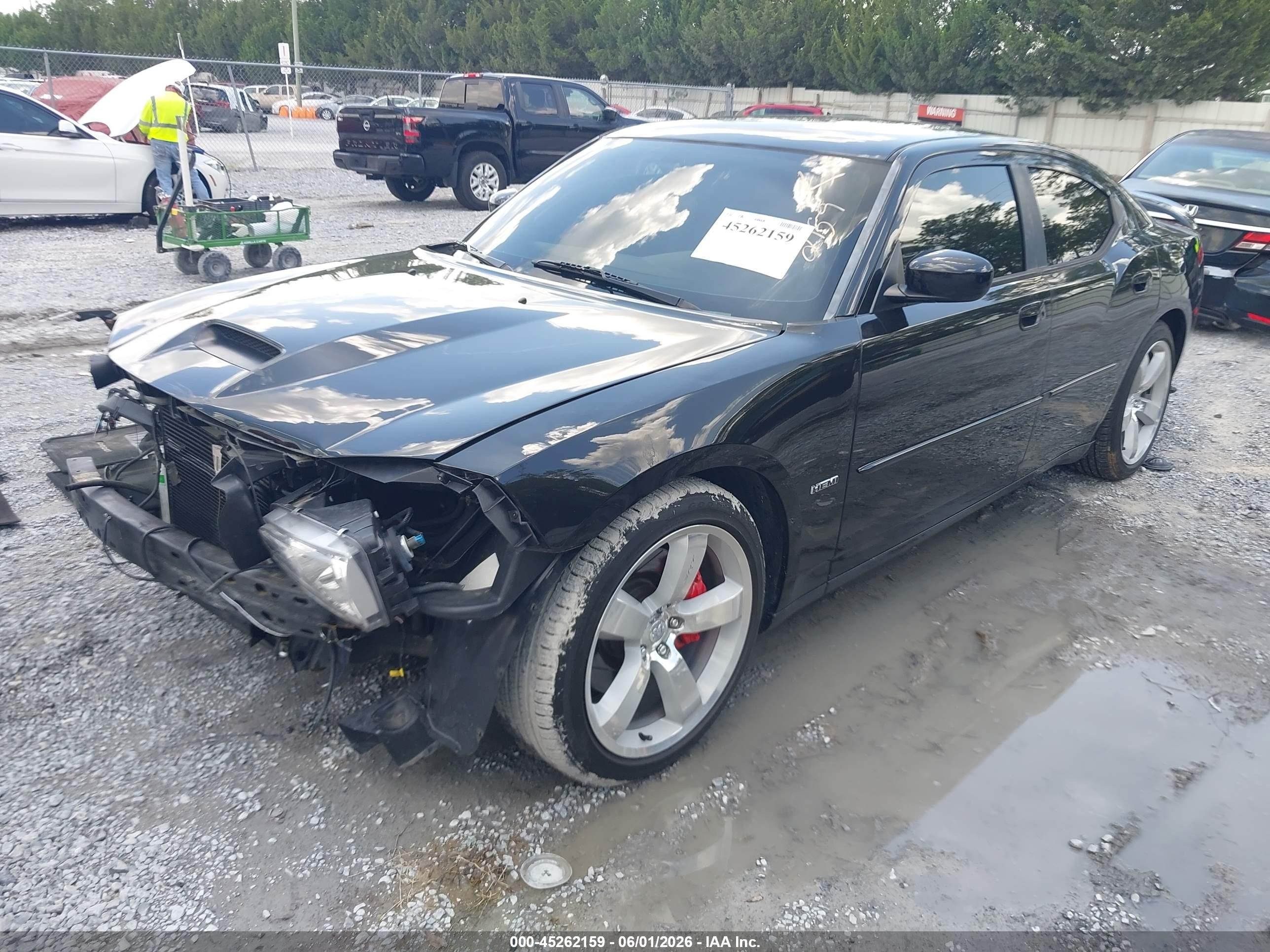 2007 Dodge Charger Srt8 Black vin: 2B3LA73W87H738946