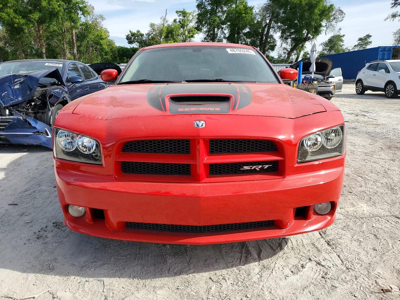 2007 Dodge Charger Srt-8 Red vin: 2B3LA73W87H870525