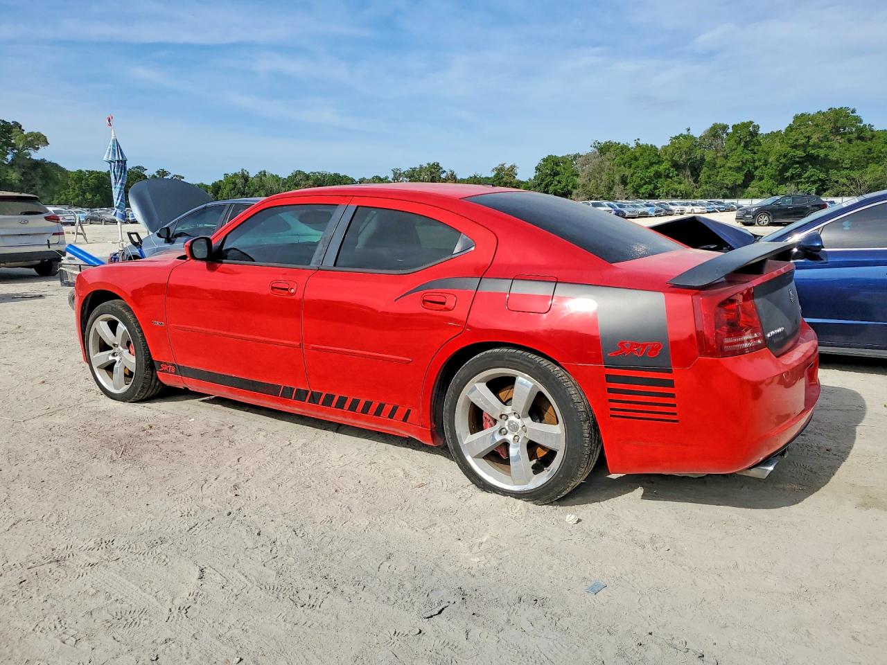 2007 Dodge Charger Srt-8 Red vin: 2B3LA73W87H870525